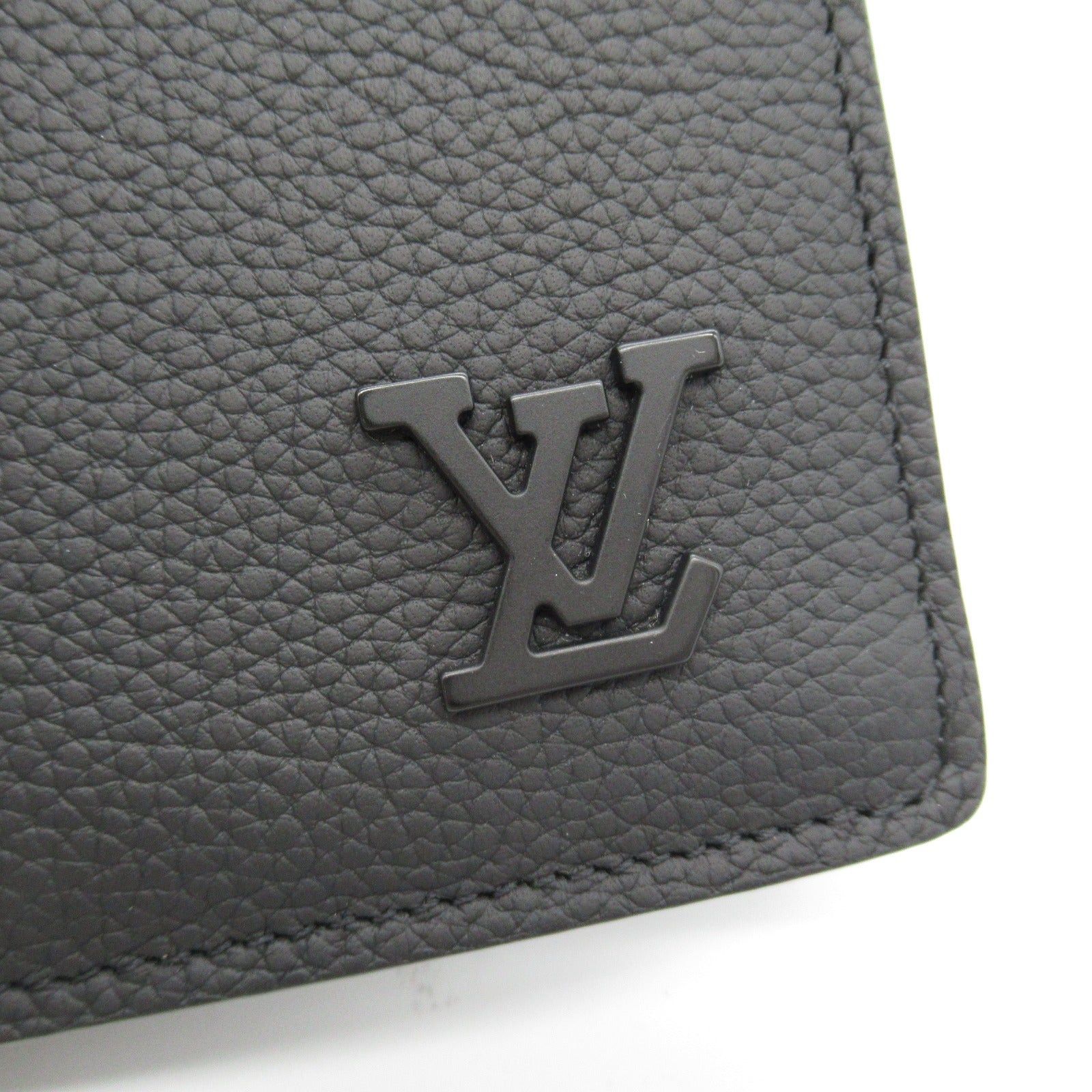 Louis Vuitton Louis Vuitton Portofeuil Brothers Nm Bi-Fold Long Wallet Leather Aerogram Black Noir Size ONE SIZE - 8 Thumbnail