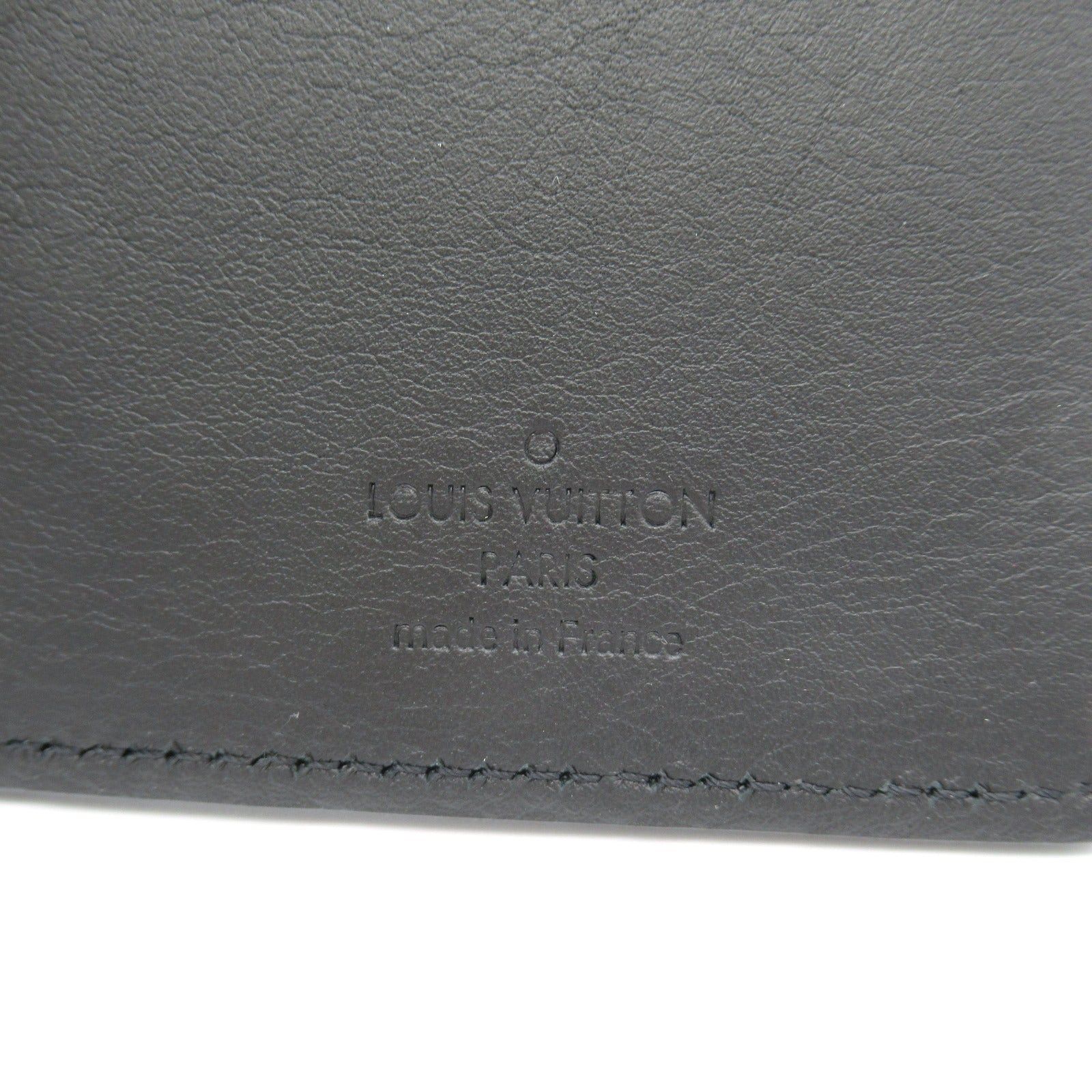 Louis Vuitton Louis Vuitton Portofeuil Brothers Nm Bi-Fold Long Wallet Leather Aerogram Black Noir Size ONE SIZE - 7 Thumbnail