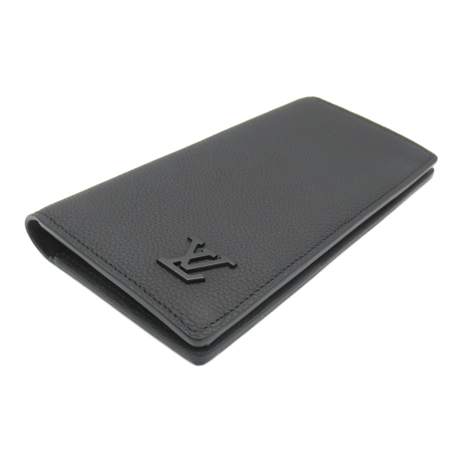 Louis Vuitton Louis Vuitton Portofeuil Brothers Nm Bi-Fold Long Wallet Leather Aerogram Black Noir Size ONE SIZE - 4 Thumbnail