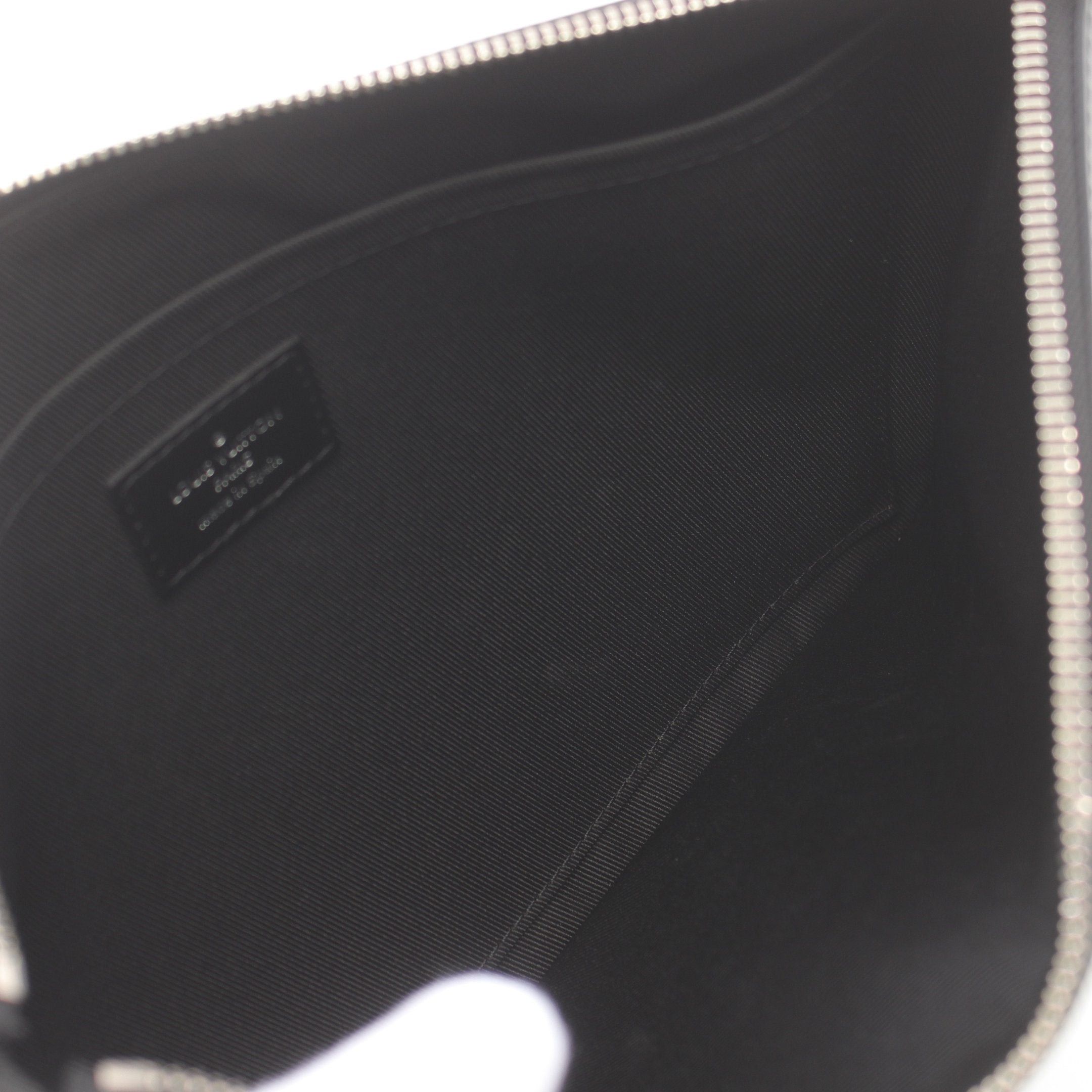 Louis Vuitton Louis Vuitton Pochette Two Go Room With A View Monogram Eclipse Clutch Bag Leather Black Size ONE SIZE - 5 Thumbnail
