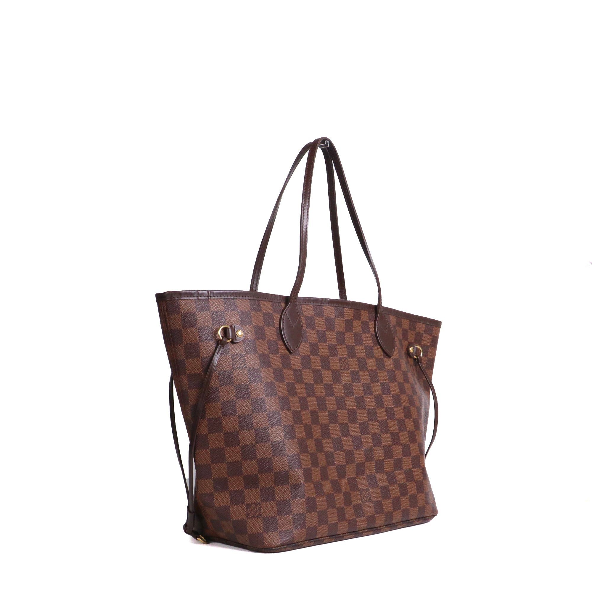 Louis Vuitton LOUIS VUITTON - Louis Vuitton Neverfull MM shopping bag in ebony damier canvas Size ONE SIZE - 2 Thumbnail