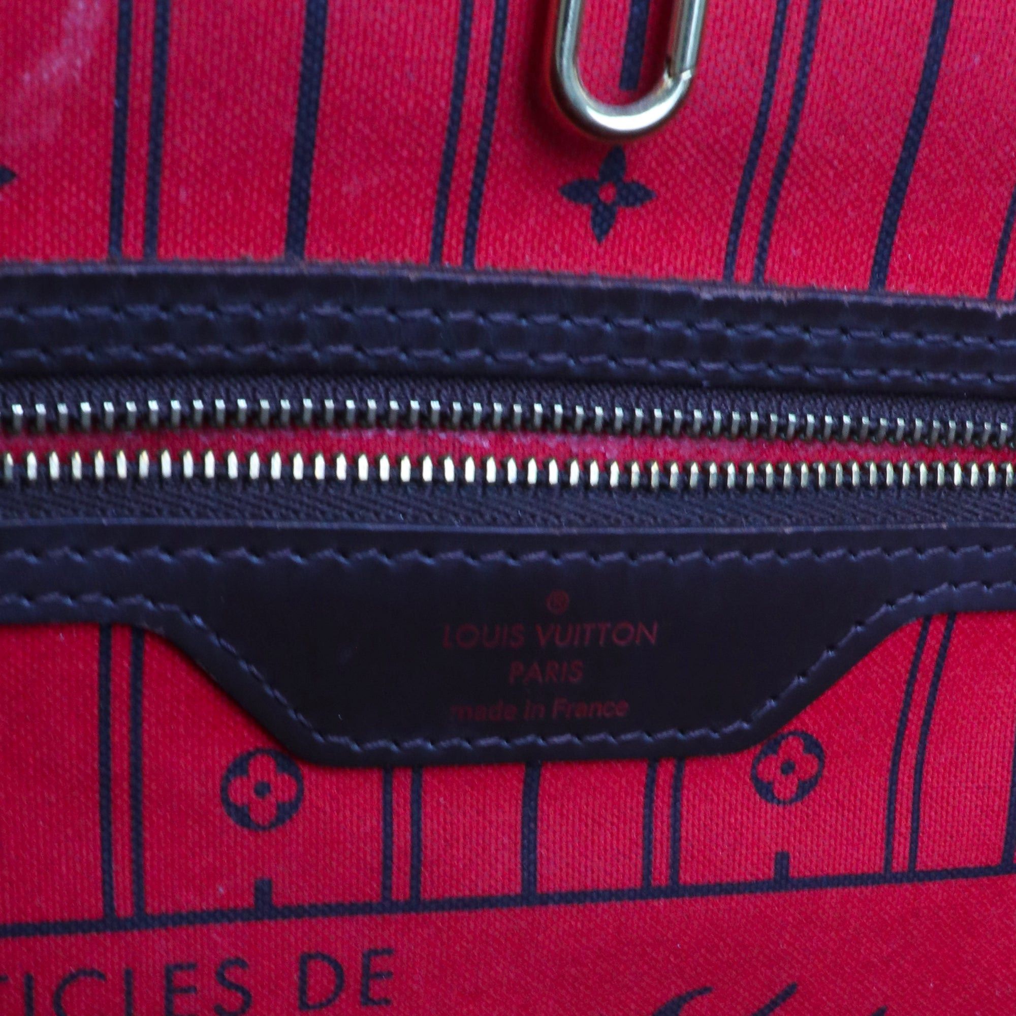 Louis Vuitton LOUIS VUITTON - Louis Vuitton Neverfull MM shopping bag in ebony damier canvas Size ONE SIZE - 7 Thumbnail