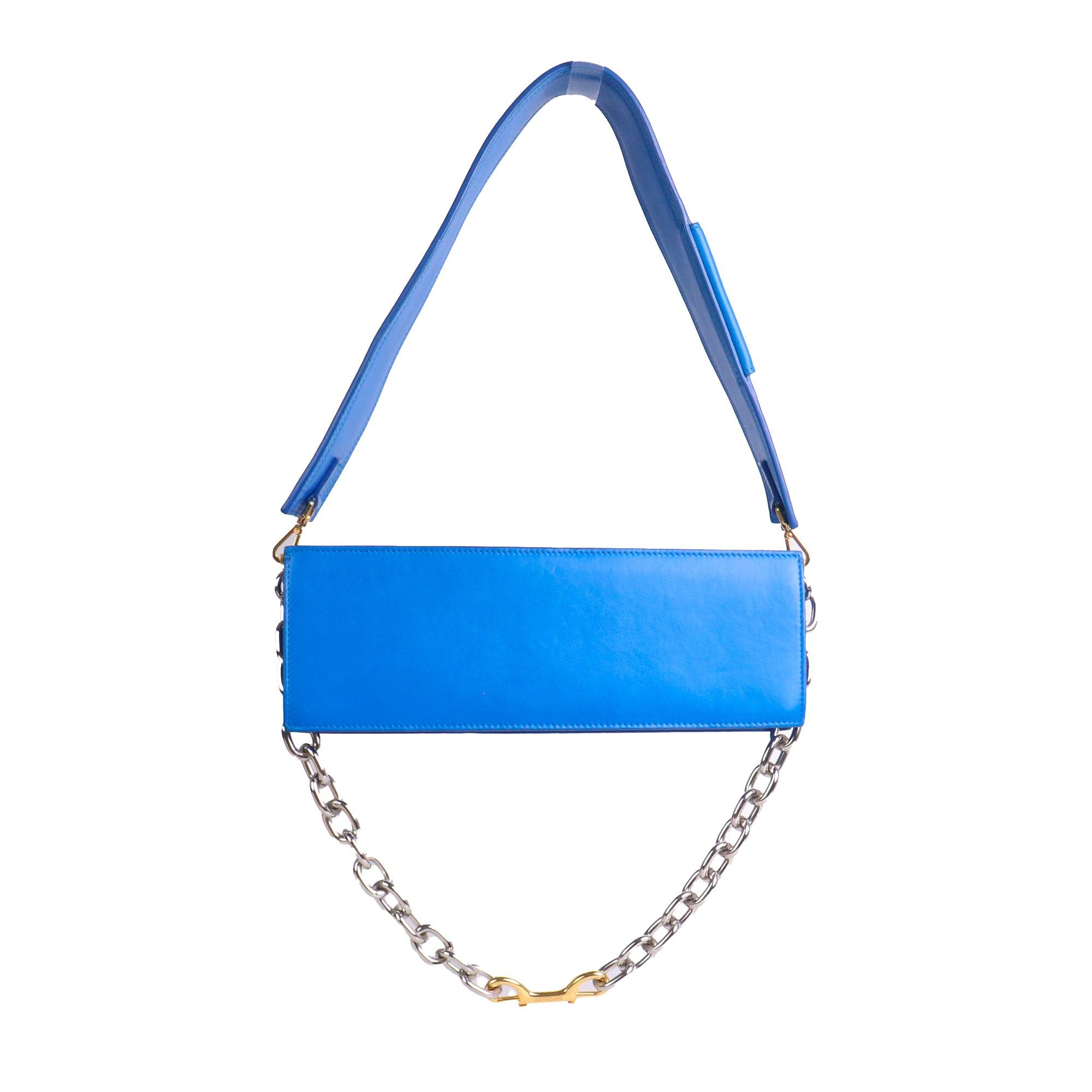 Jacquemus JACQUEMUS - Ciuciu Jacquemus shoulder bag in blue leather Size ONE SIZE - 3 Thumbnail