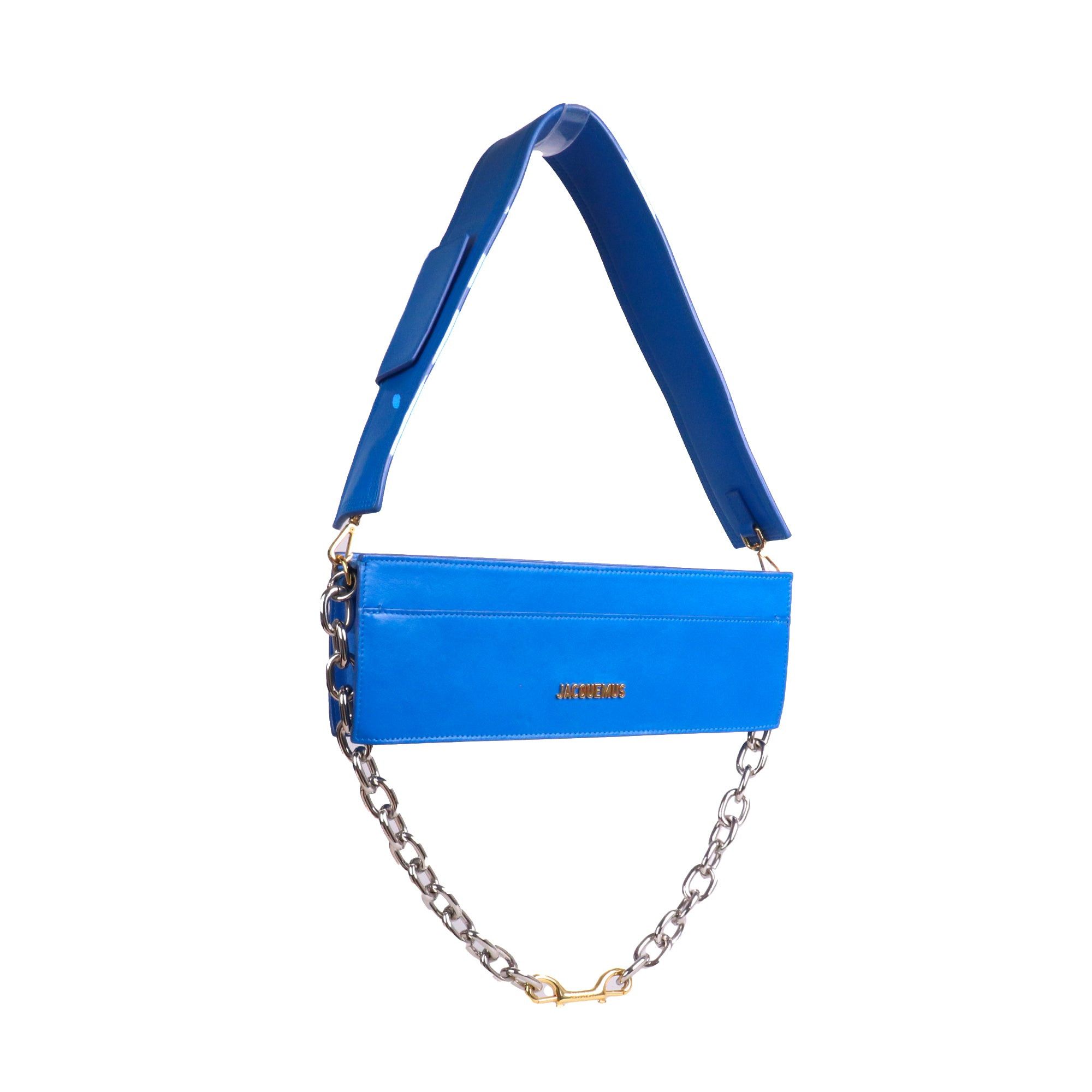 Jacquemus JACQUEMUS - Ciuciu Jacquemus shoulder bag in blue leather Size ONE SIZE - 2 Thumbnail