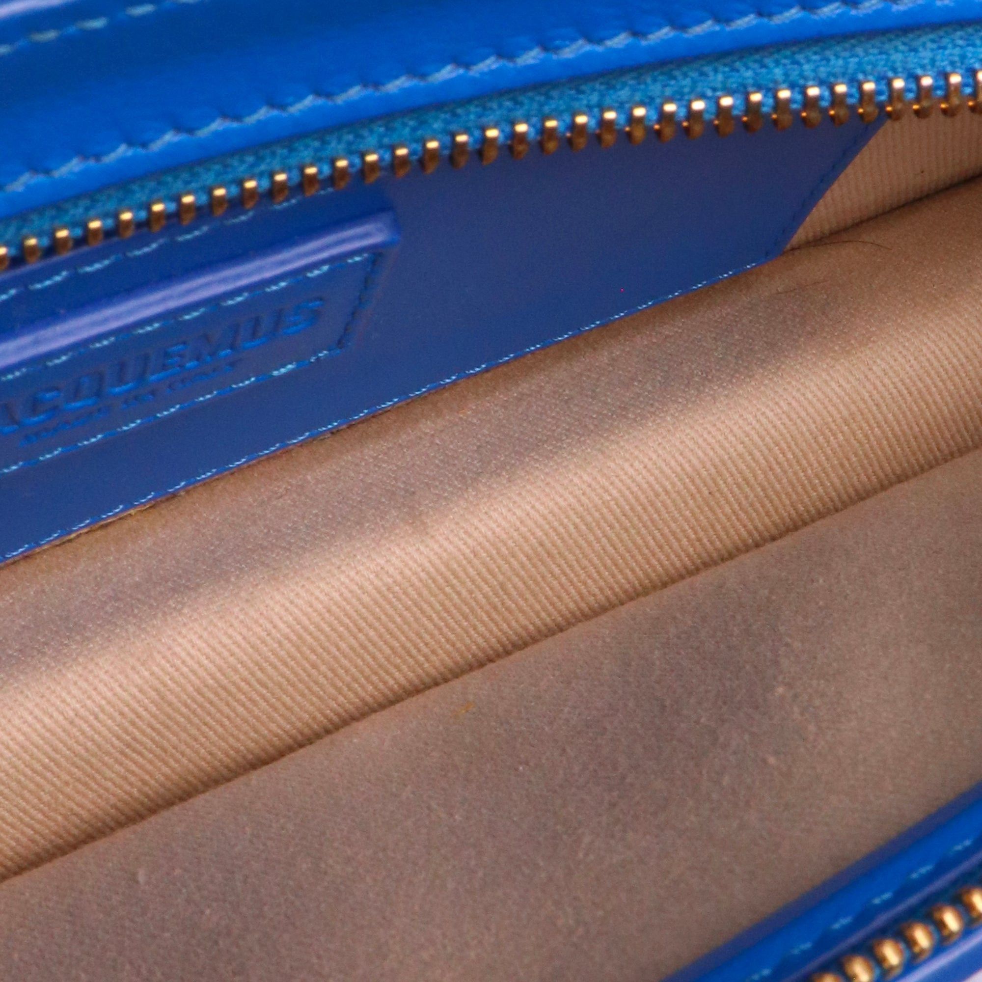 Jacquemus JACQUEMUS - Ciuciu Jacquemus shoulder bag in blue leather Size ONE SIZE - 7 Thumbnail