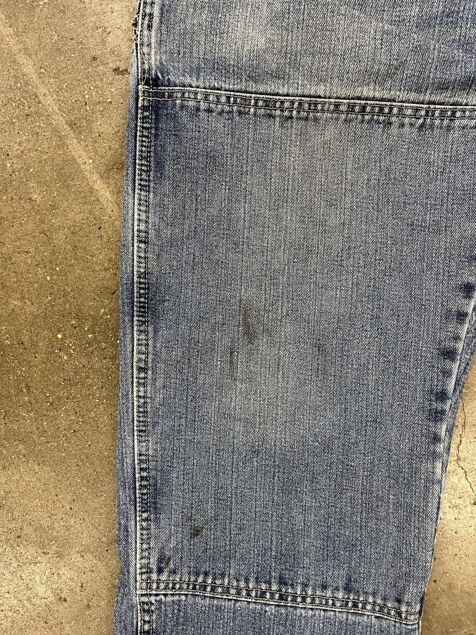 Vintage 1990's Dickies Relaxed Fit Double Knee Denim Size US 36 / EU 52 - 2 Thumbnail