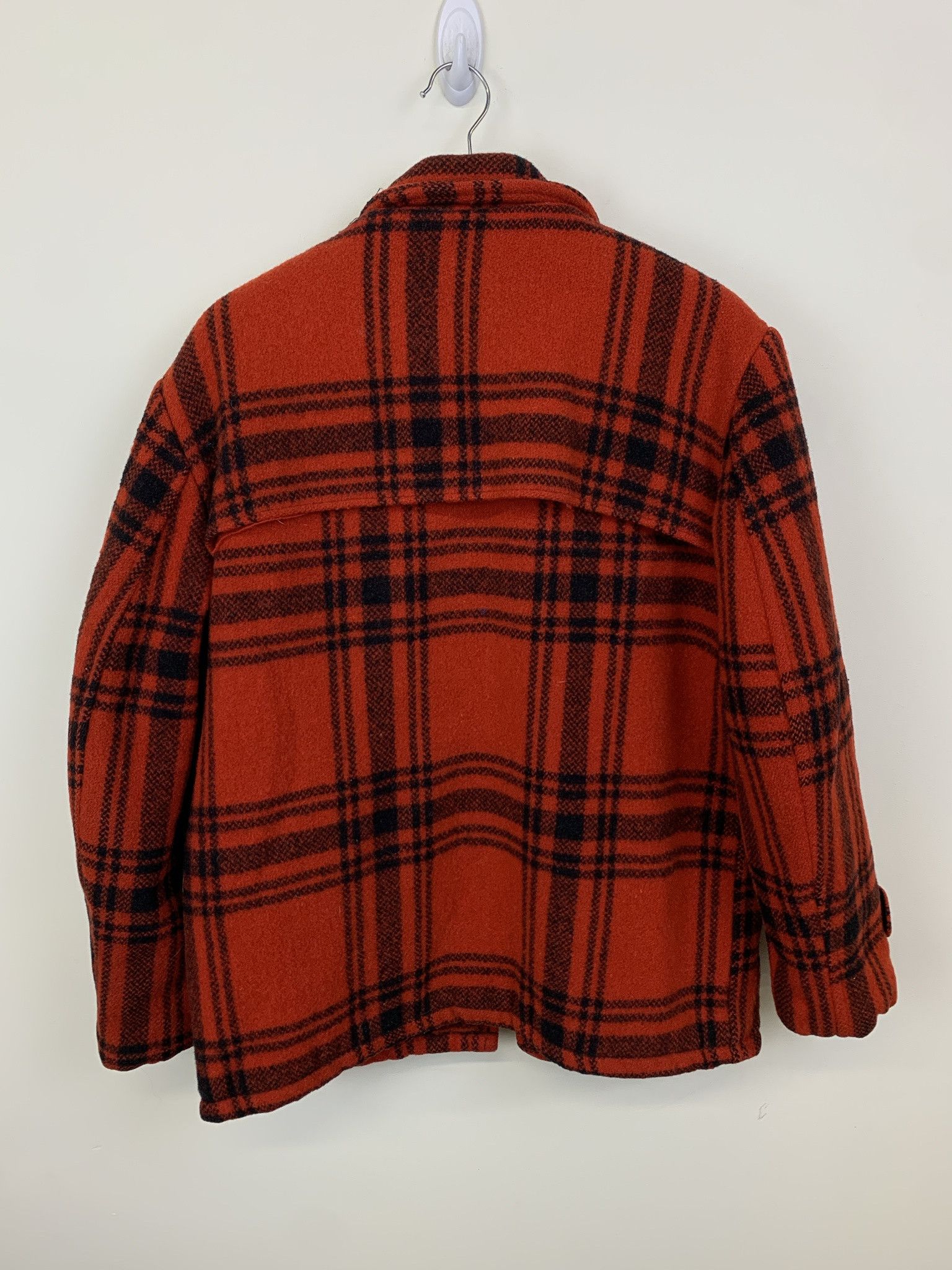 Flannel × Vintage Vintage Flannel Jacket 1990s Brent Red Check Wool Jacket Size M Size US M / EU 48-50 / 2 - 4 Thumbnail
