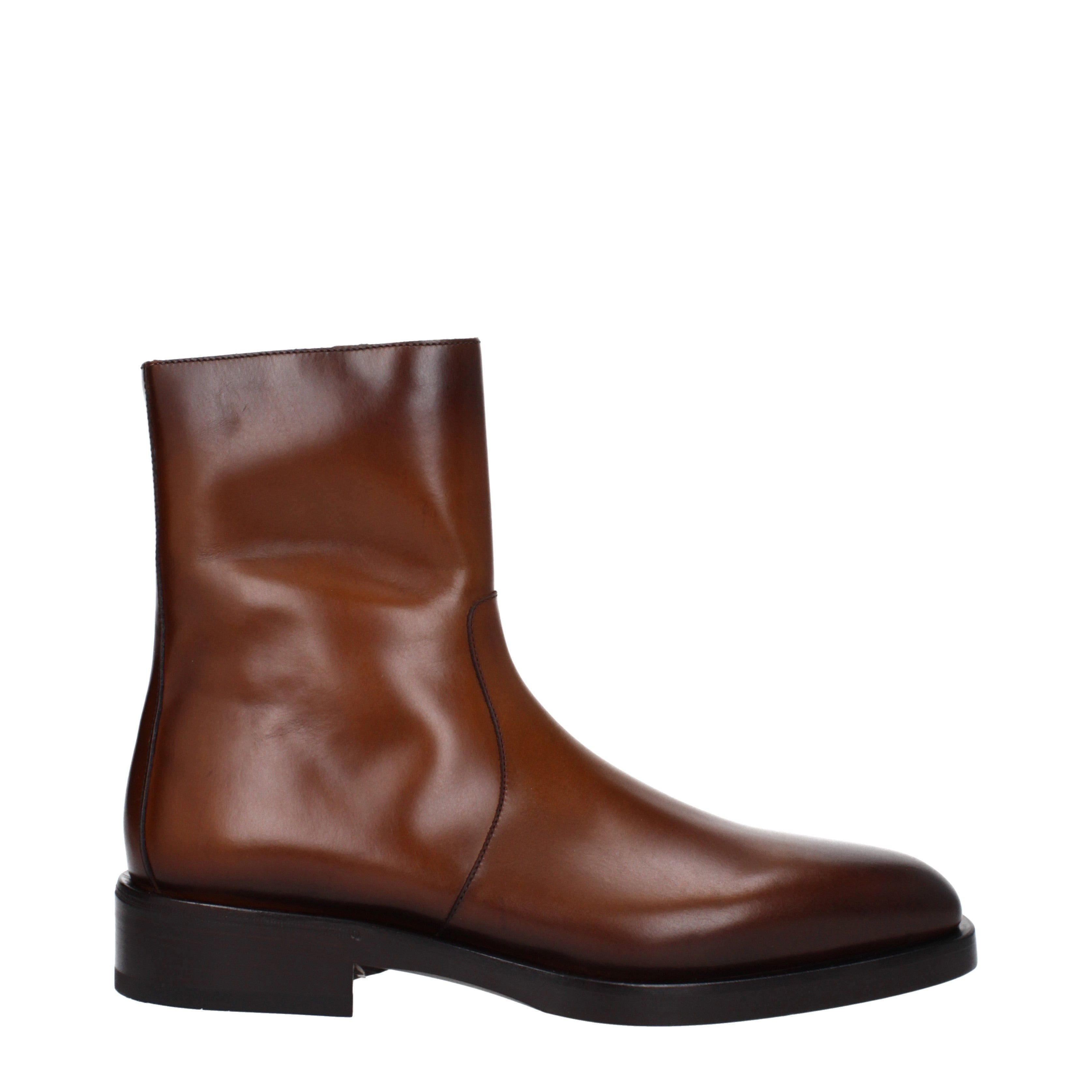 Salvatore Ferragamo Men's Boots in Leather Size US 6.5 / EU 39-40 - 2 Thumbnail