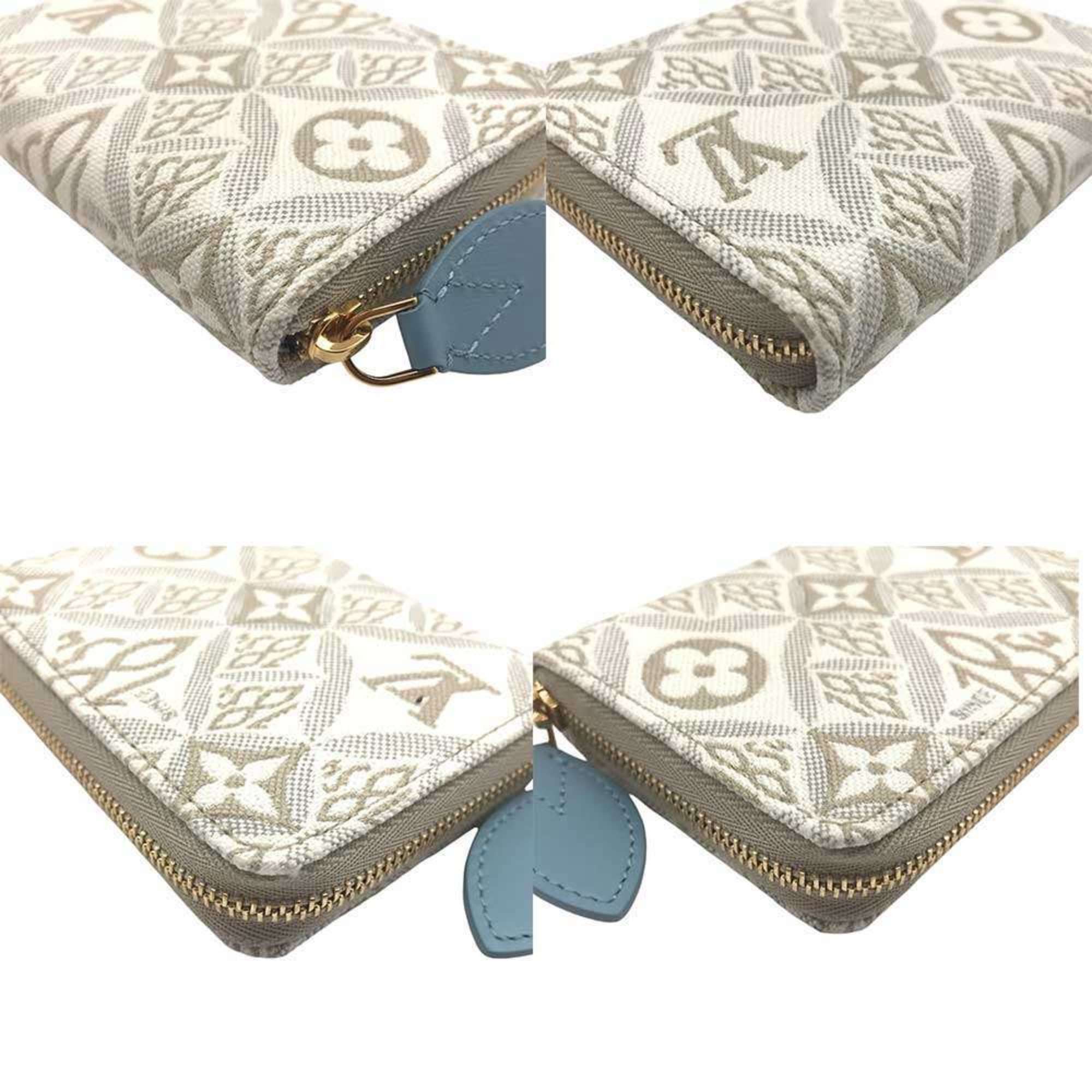 Louis Vuitton Louis Vuitton Zippy Coin Purse Monogram Jacquard Compact Wallet White M69997 LOUIS VUITTON Size ONE SIZE - 3 Thumbnail