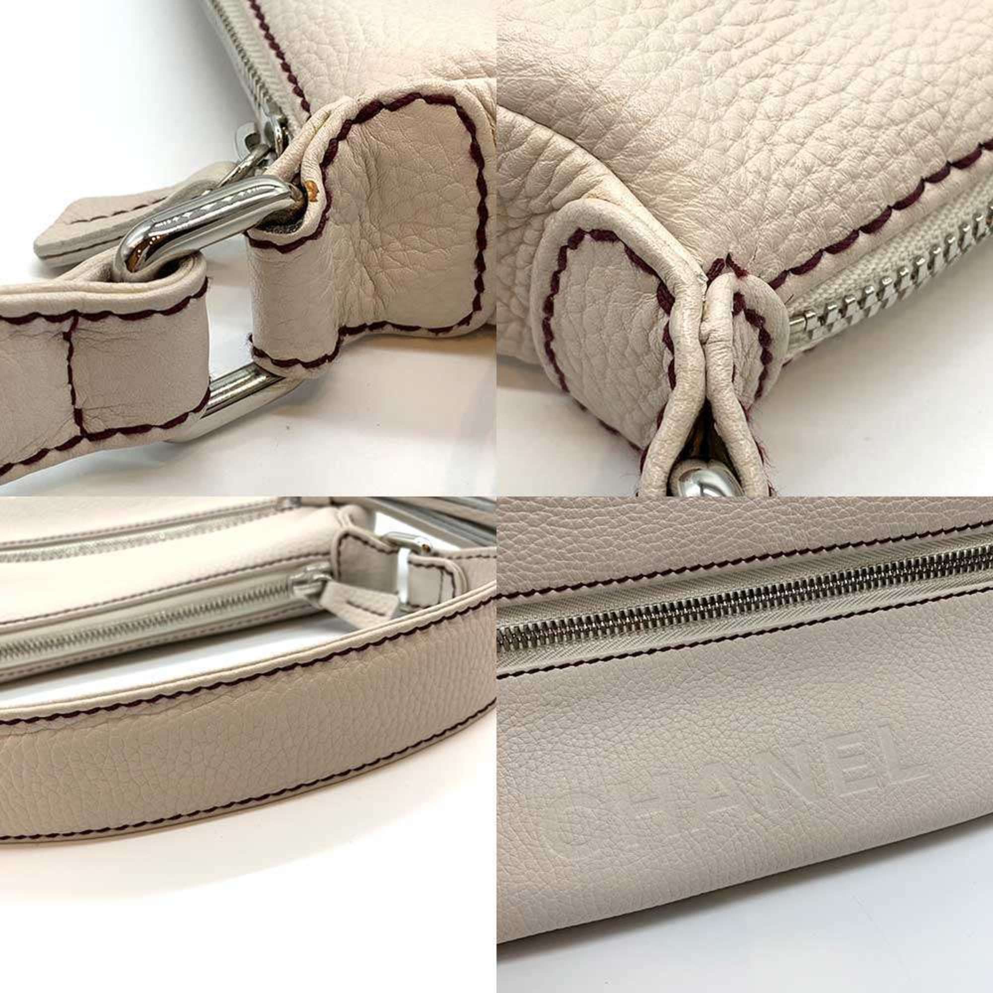 Chanel Chanel Shoulder Bag Horizontal White Tassel Women's Leather CHANEL Size ONE SIZE - 4 Thumbnail