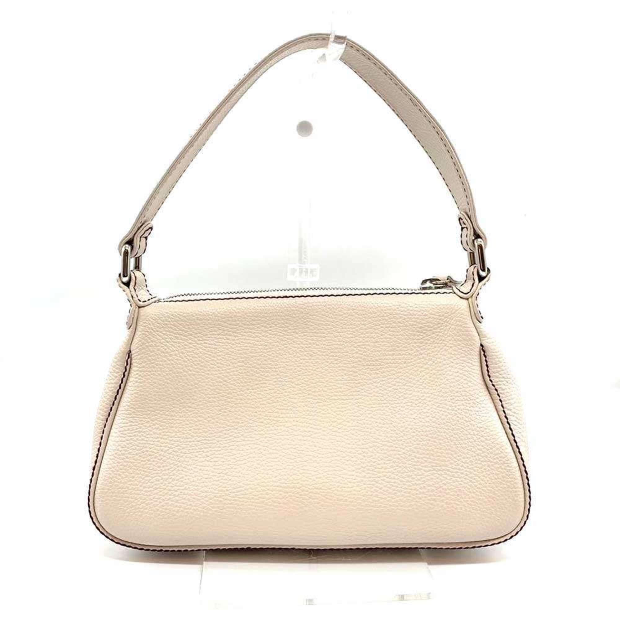 Chanel Chanel Shoulder Bag Horizontal White Tassel Women's Leather CHANEL Size ONE SIZE - 2 Thumbnail