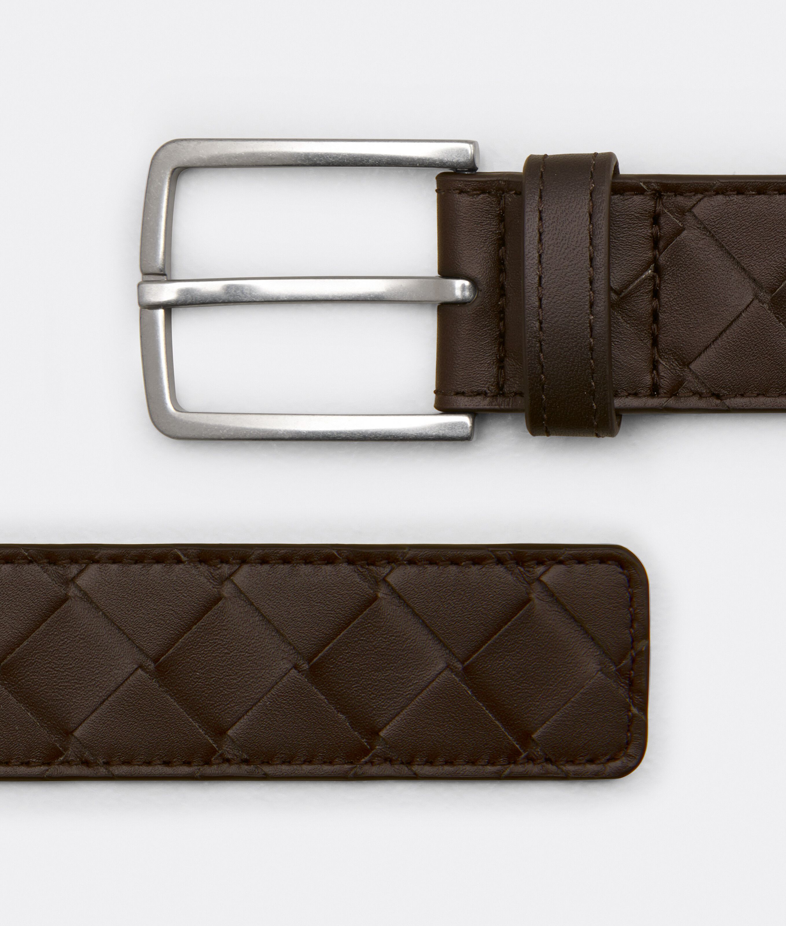 Bottega Veneta INTRECCIO LEATHER BELT Size ONE SIZE - 2 Thumbnail