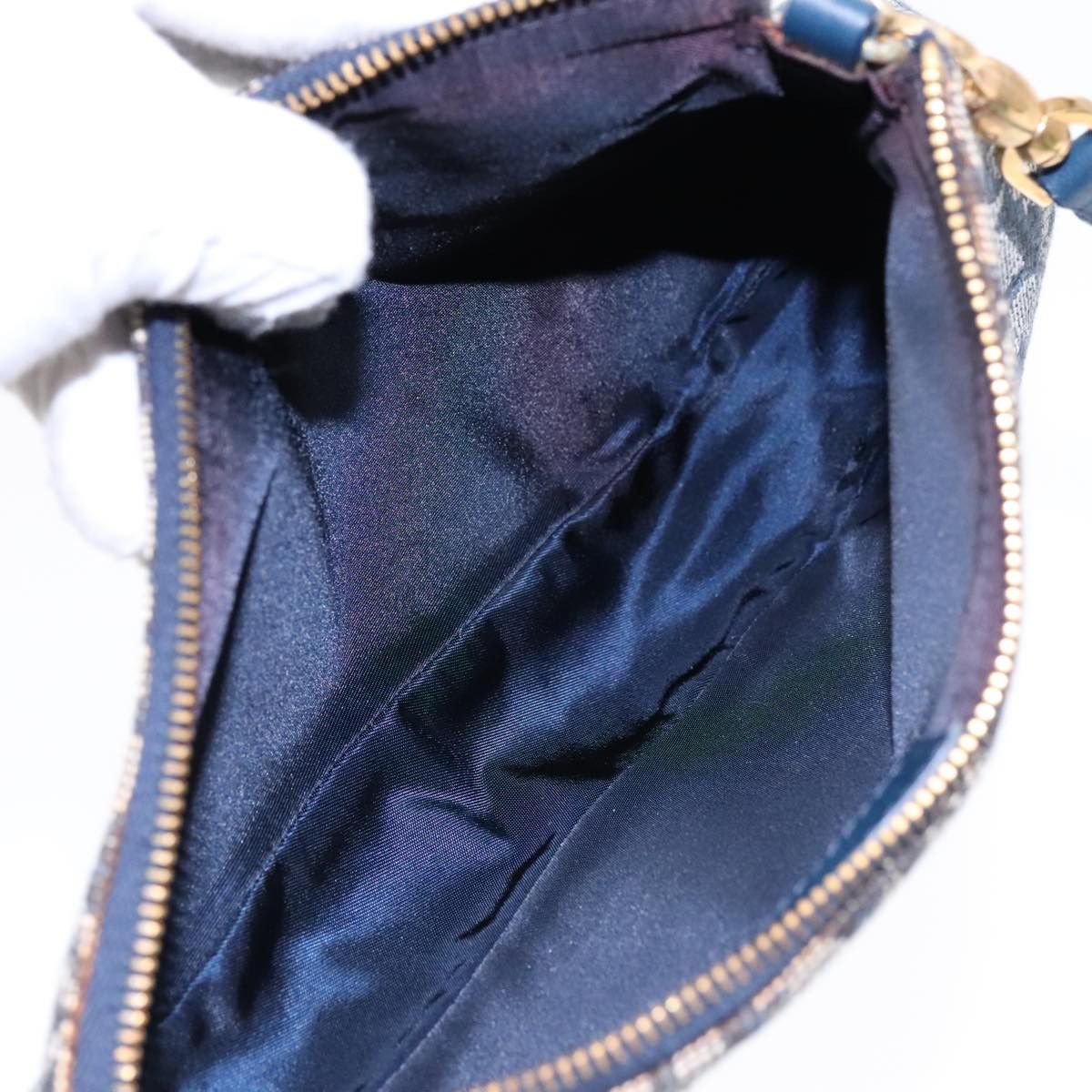 Dior Saddle Navy Canvas Shoulder Bag (Pre-Owned) Size ONE SIZE - 7 Thumbnail