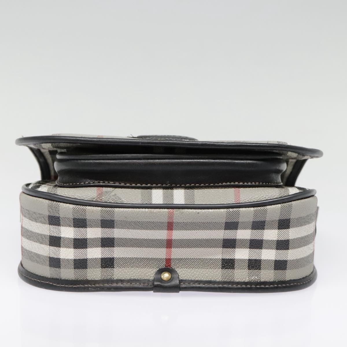 Burberry Nova Check Grey Leather Shoulder Bag (Pre-Owned) Size ONE SIZE - 5 Thumbnail