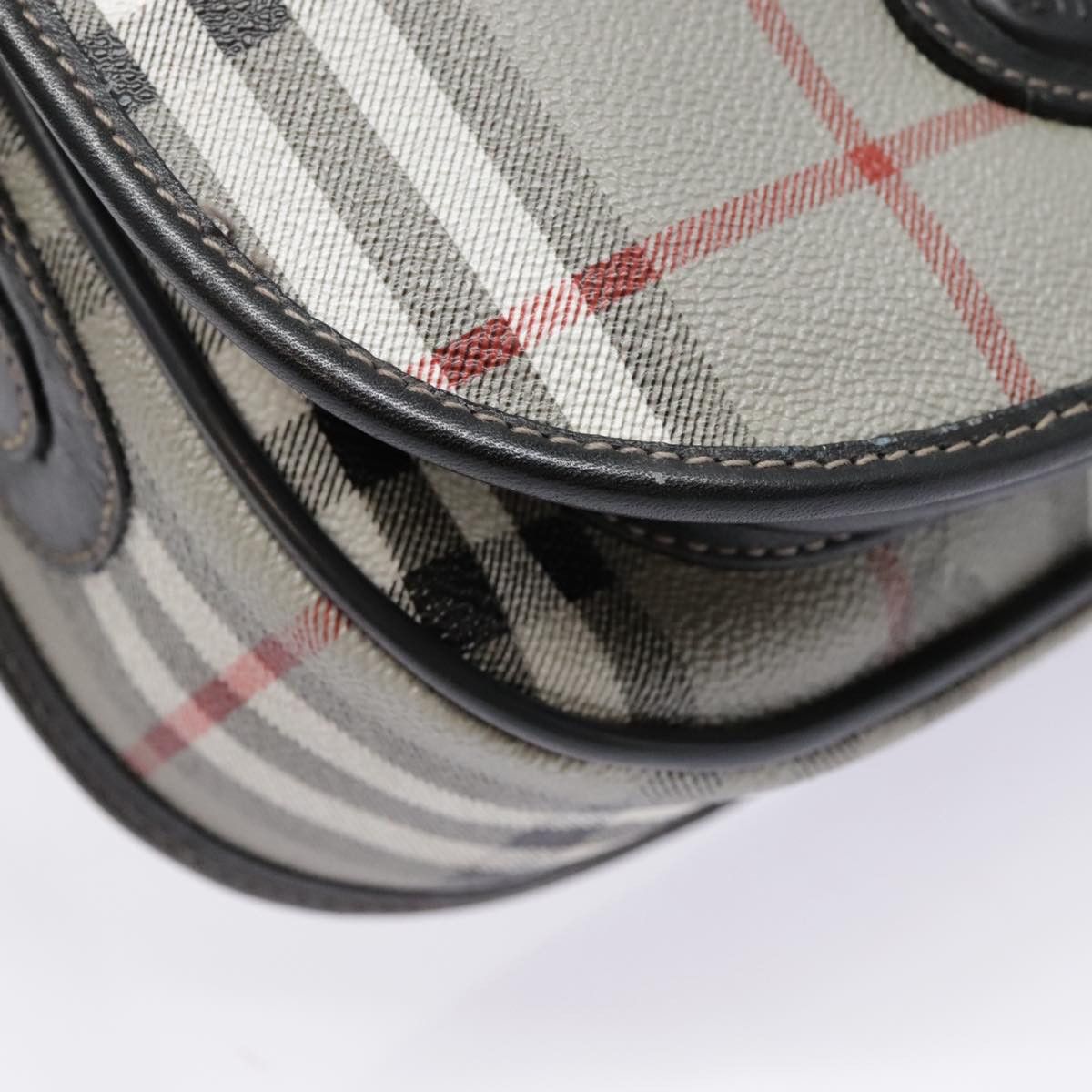 Burberry Nova Check Grey Leather Shoulder Bag (Pre-Owned) Size ONE SIZE - 18 Thumbnail