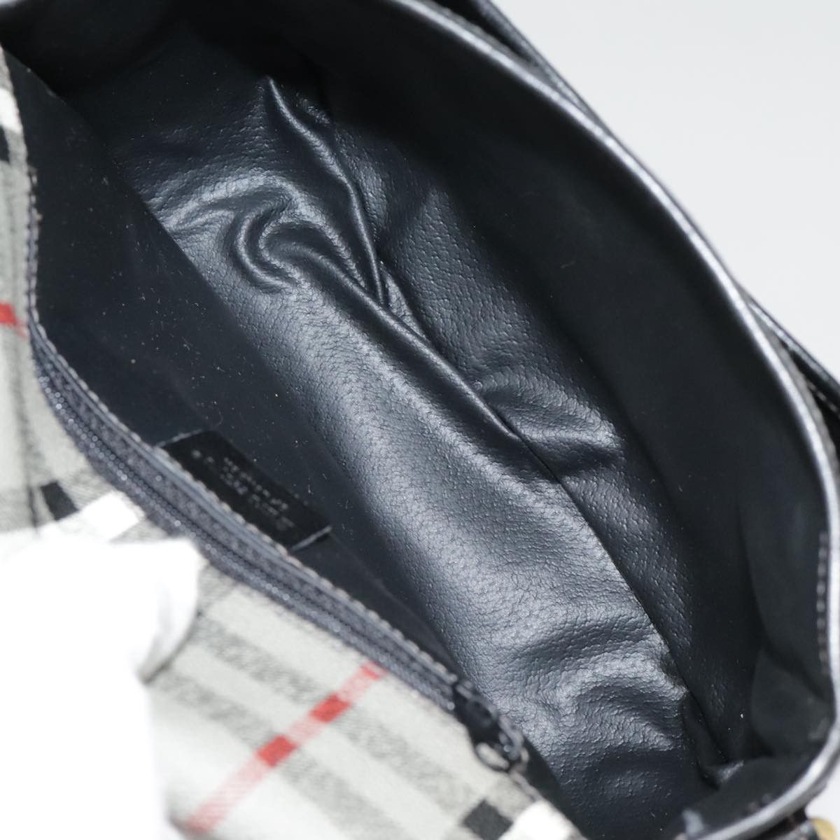 Burberry Nova Check Grey Leather Shoulder Bag (Pre-Owned) Size ONE SIZE - 7 Thumbnail