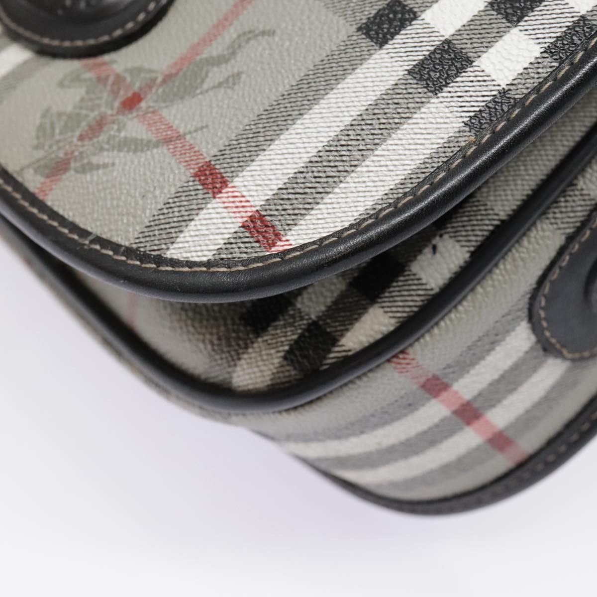 Burberry Nova Check Grey Leather Shoulder Bag (Pre-Owned) Size ONE SIZE - 10 Thumbnail