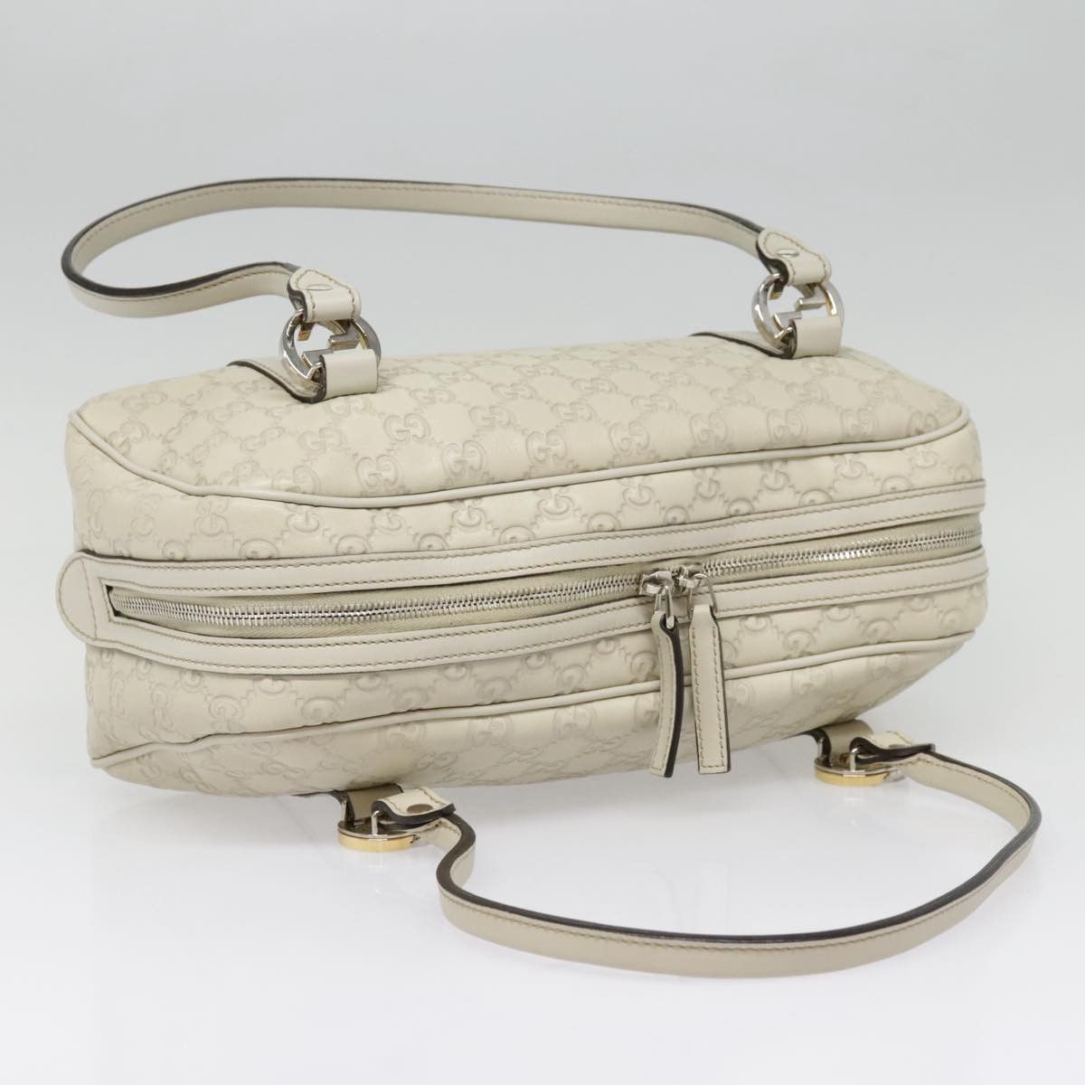 Gucci Vintage White Leather Handbag (Pre-Owned) Size ONE SIZE - 10 Thumbnail