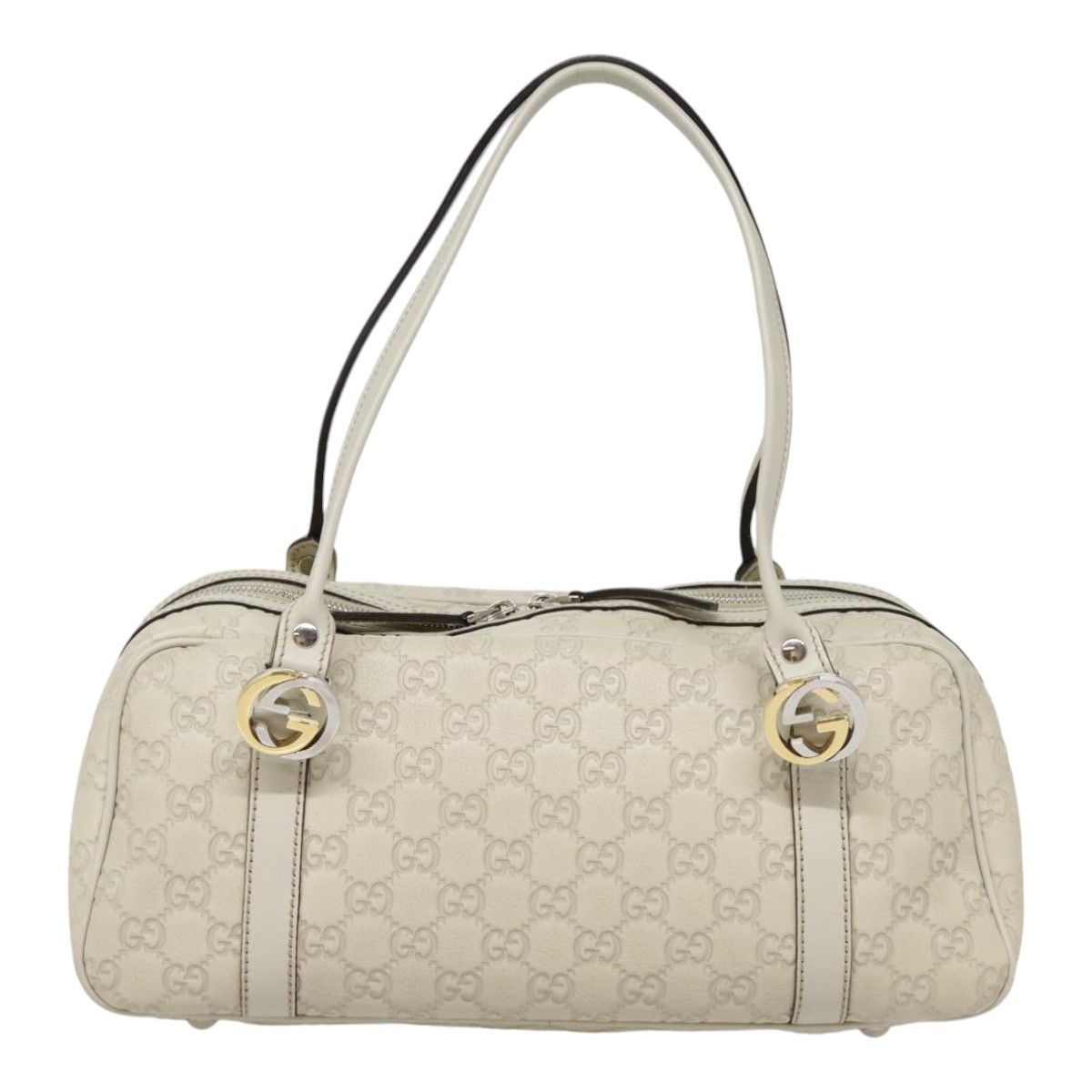 Gucci Vintage White Leather Handbag (Pre-Owned) Size ONE SIZE - 2 Thumbnail