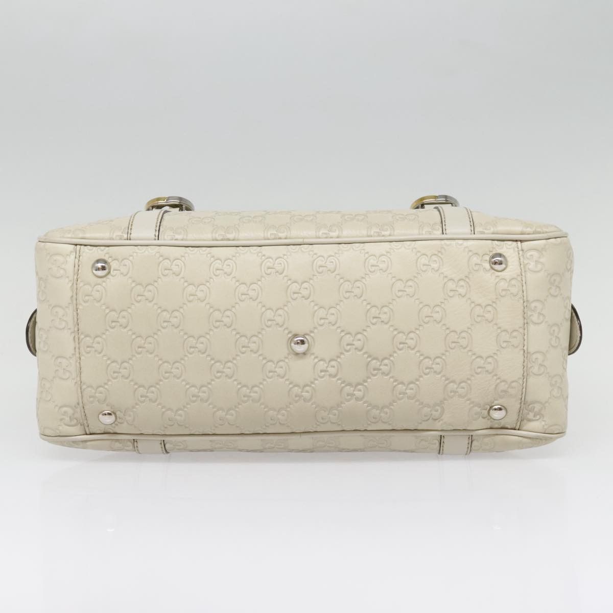 Gucci Vintage White Leather Handbag (Pre-Owned) Size ONE SIZE - 18 Thumbnail