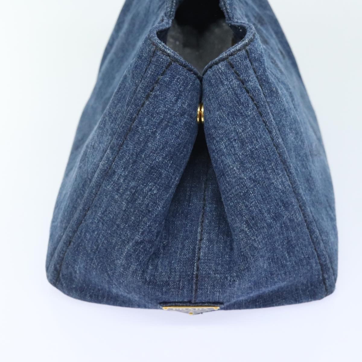 Prada Canapa Blue Canvas Handbag (Pre-Owned) Size ONE SIZE - 4 Thumbnail