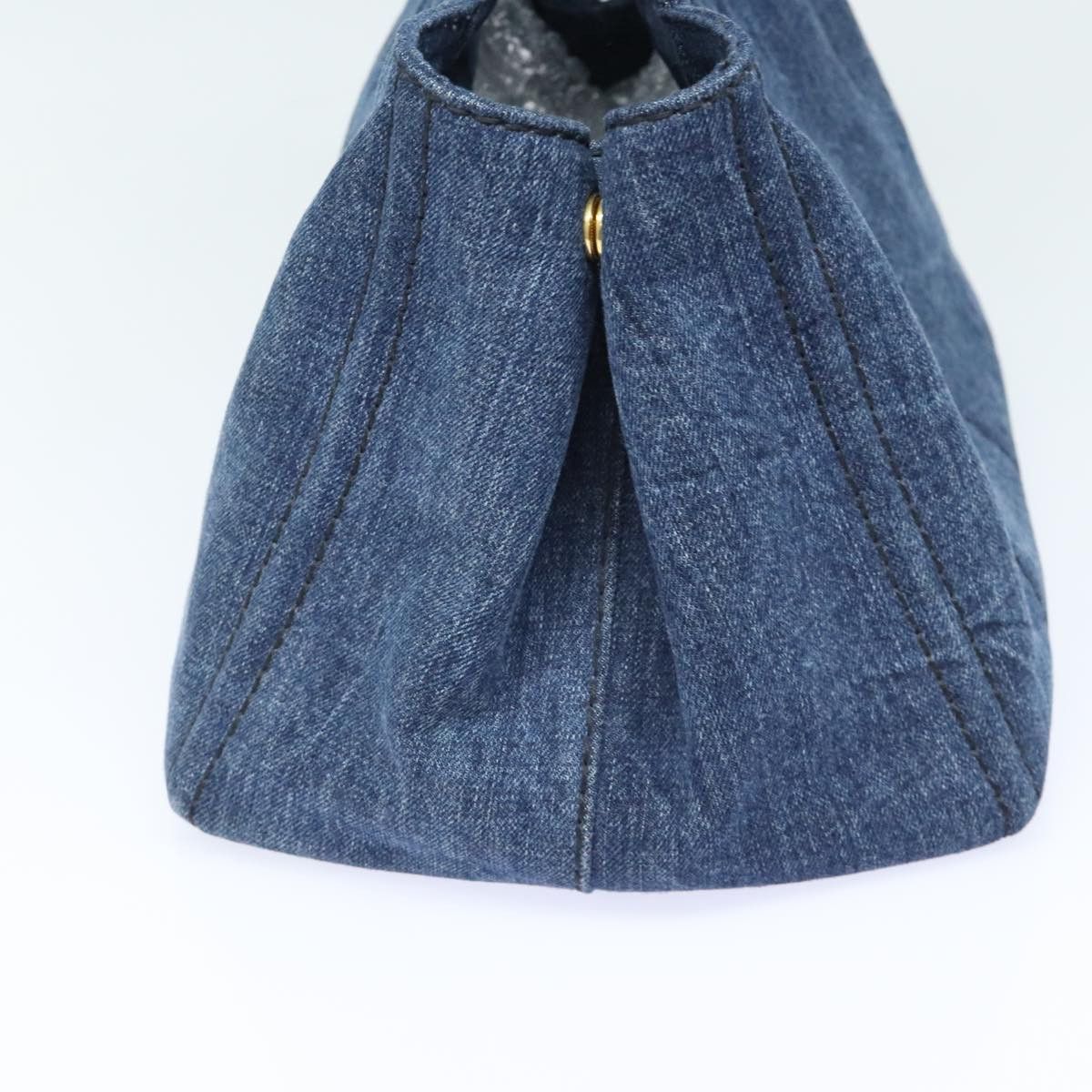 Prada Canapa Blue Canvas Handbag (Pre-Owned) Size ONE SIZE - 3 Thumbnail