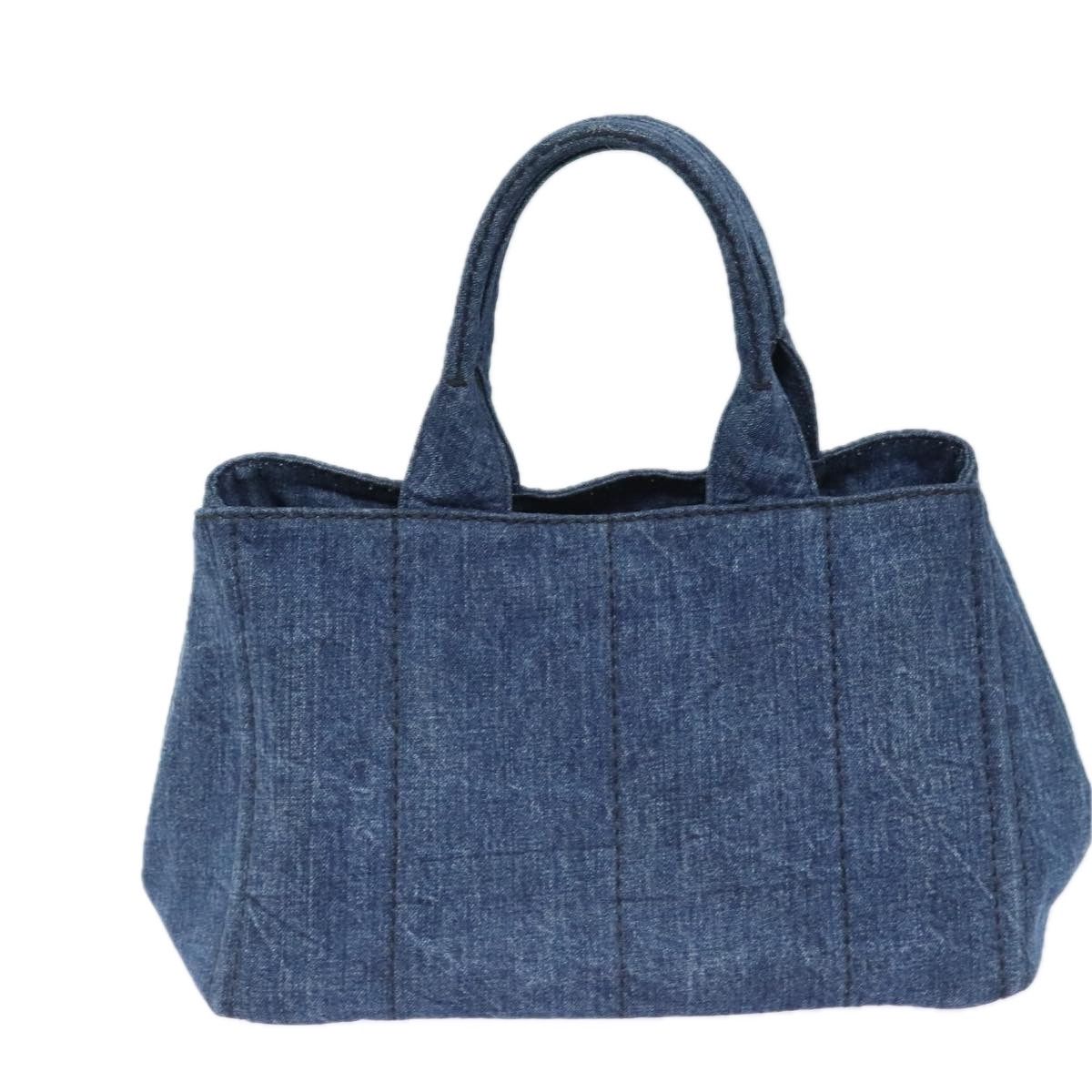 Prada Canapa Blue Canvas Handbag (Pre-Owned) Size ONE SIZE - 2 Thumbnail