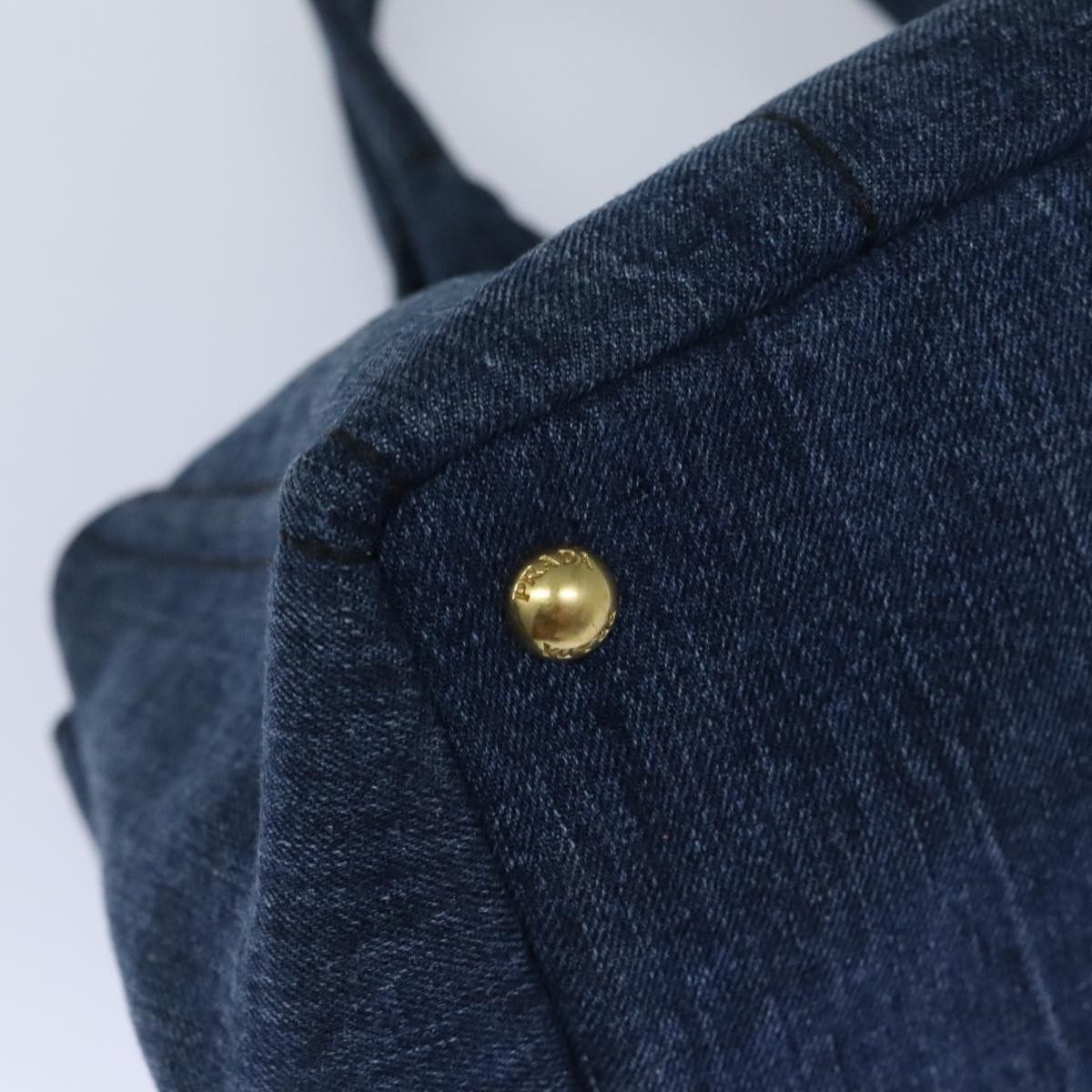 Prada Canapa Blue Canvas Handbag (Pre-Owned) Size ONE SIZE - 8 Thumbnail