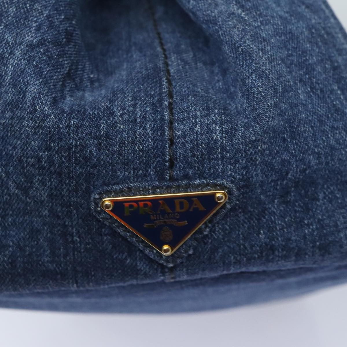 Prada Canapa Blue Canvas Handbag (Pre-Owned) Size ONE SIZE - 12 Thumbnail
