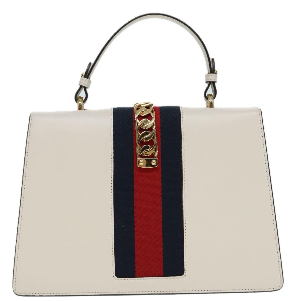 Gucci Sylvie White Leather Handbag (Pre-Owned) Size ONE SIZE - 2 Thumbnail