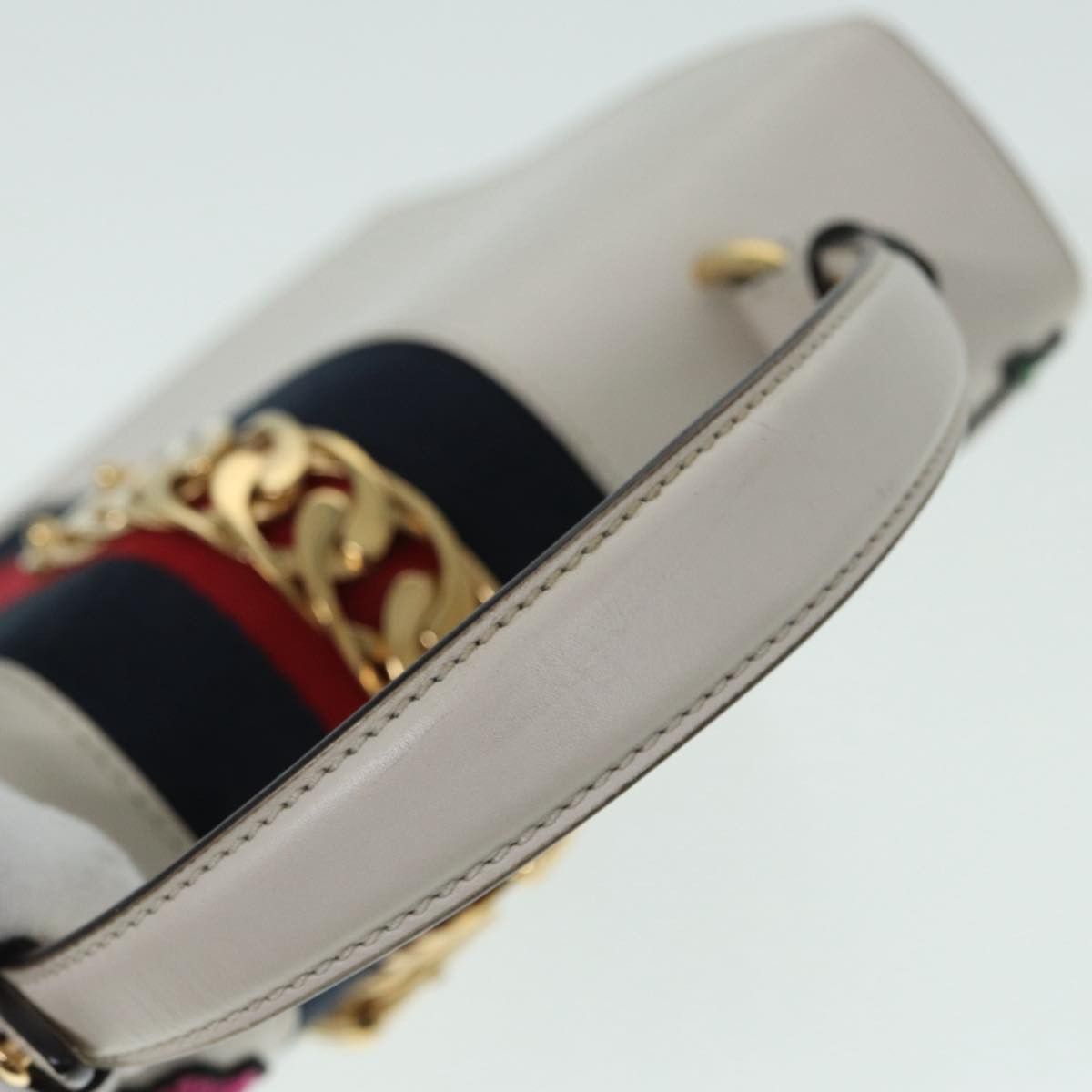 Gucci Sylvie White Leather Handbag (Pre-Owned) Size ONE SIZE - 5 Thumbnail