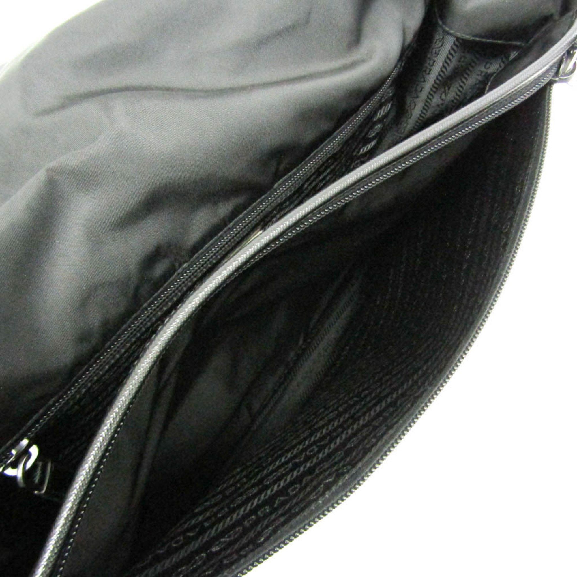 Prada Black Synthetic Shoulder Bag (Pre-Owned) Size ONE SIZE - 12 Thumbnail