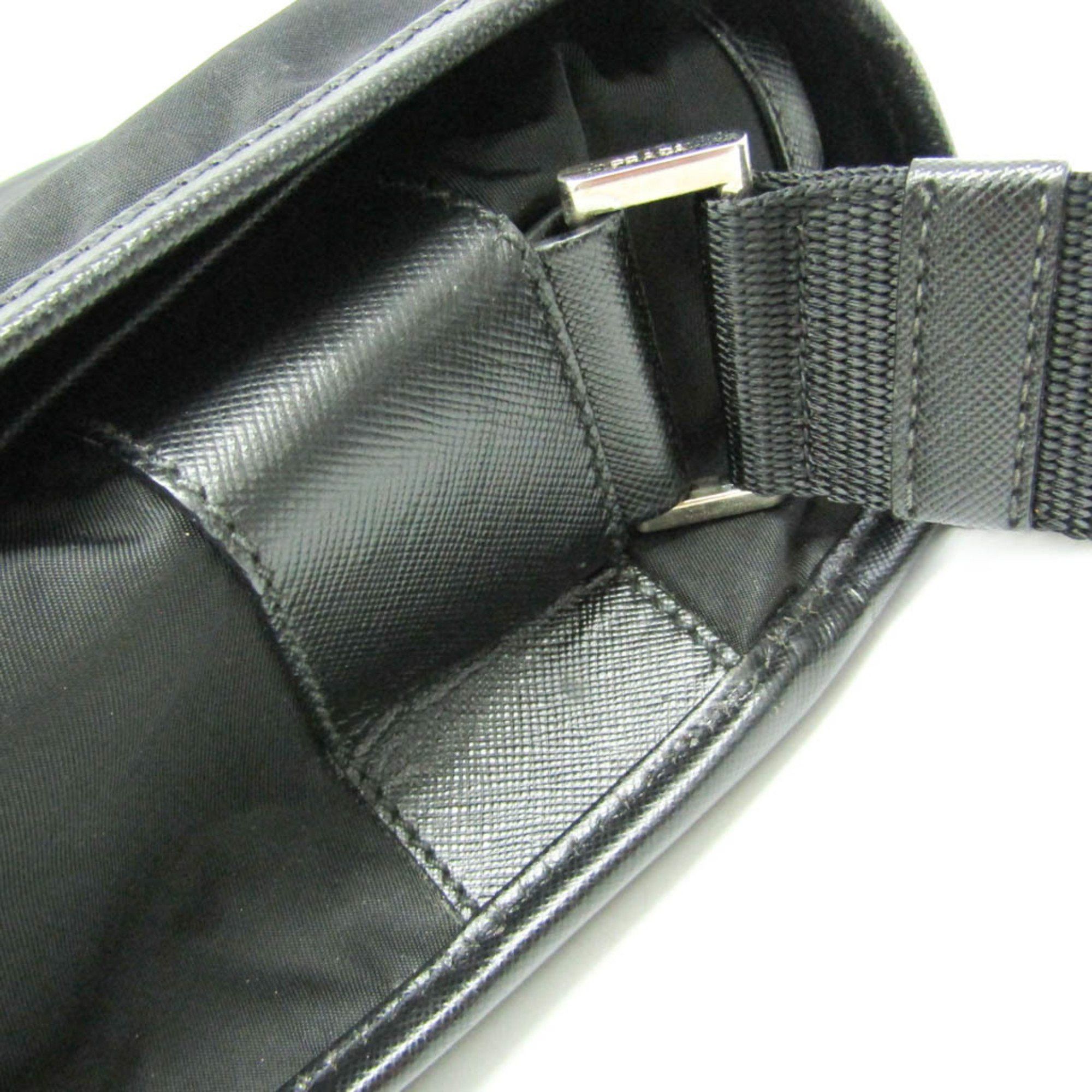 Prada Black Synthetic Shoulder Bag (Pre-Owned) Size ONE SIZE - 6 Thumbnail