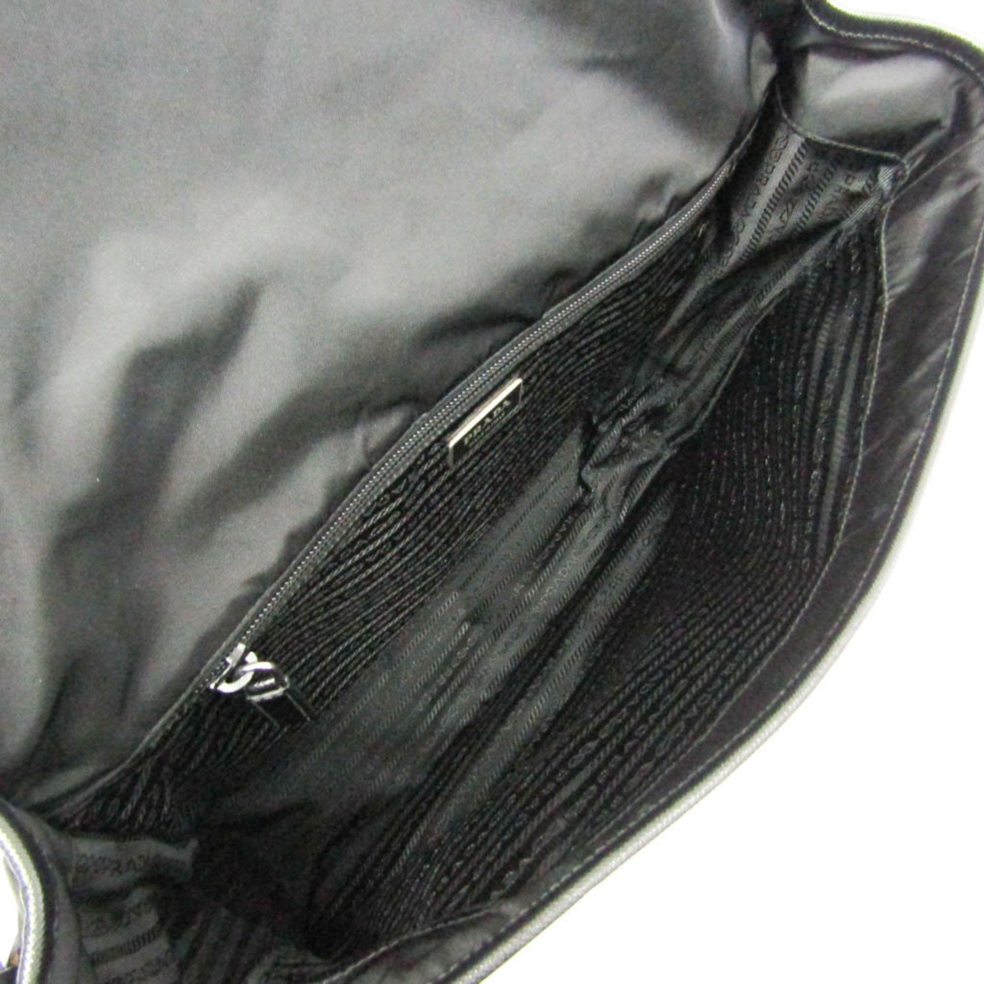 Prada Black Synthetic Shoulder Bag (Pre-Owned) Size ONE SIZE - 7 Thumbnail