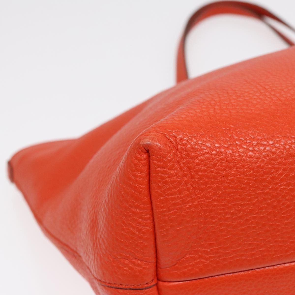 Salvatore Ferragamo Gancini Orange Leather Tote Bag (Pre-Owned) Size ONE SIZE - 18 Thumbnail