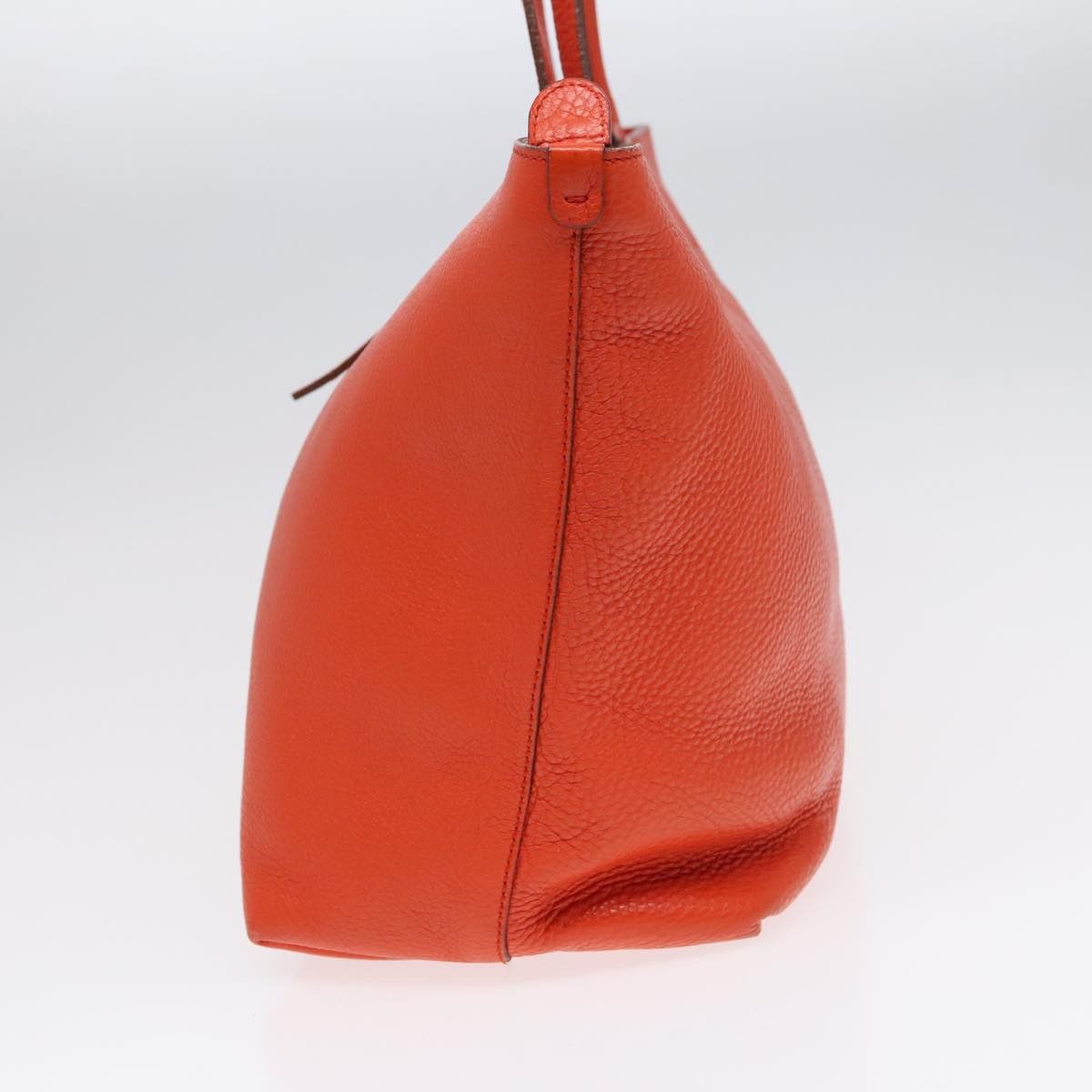 Salvatore Ferragamo Gancini Orange Leather Tote Bag (Pre-Owned) Size ONE SIZE - 13 Thumbnail