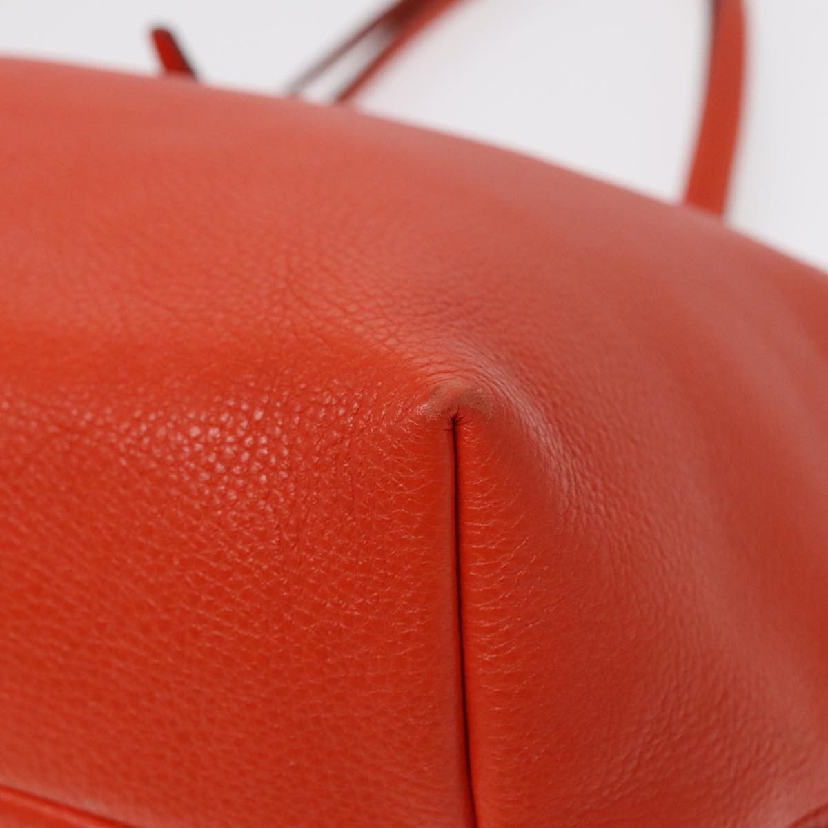 Salvatore Ferragamo Gancini Orange Leather Tote Bag (Pre-Owned) Size ONE SIZE - 5 Thumbnail