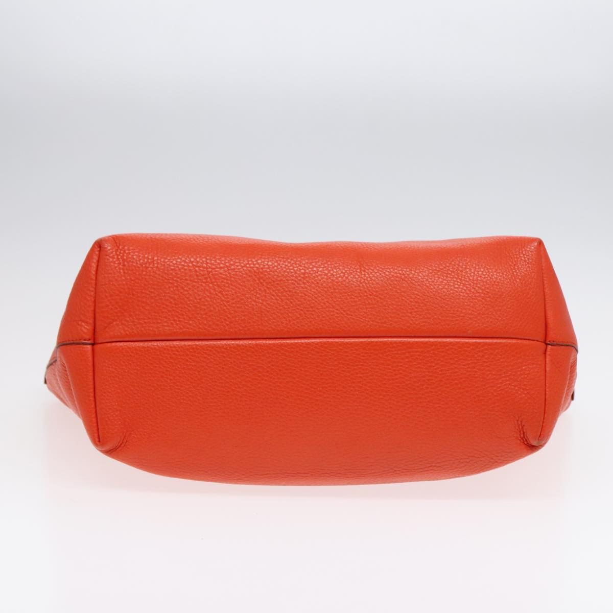 Salvatore Ferragamo Gancini Orange Leather Tote Bag (Pre-Owned) Size ONE SIZE - 17 Thumbnail