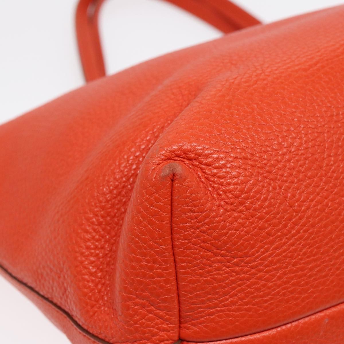 Salvatore Ferragamo Gancini Orange Leather Tote Bag (Pre-Owned) Size ONE SIZE - 20 Thumbnail