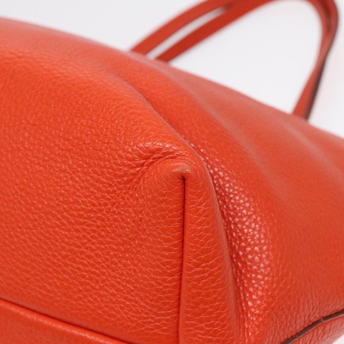Salvatore Ferragamo Gancini Orange Leather Tote Bag (Pre-Owned) Size ONE SIZE - 19 Thumbnail