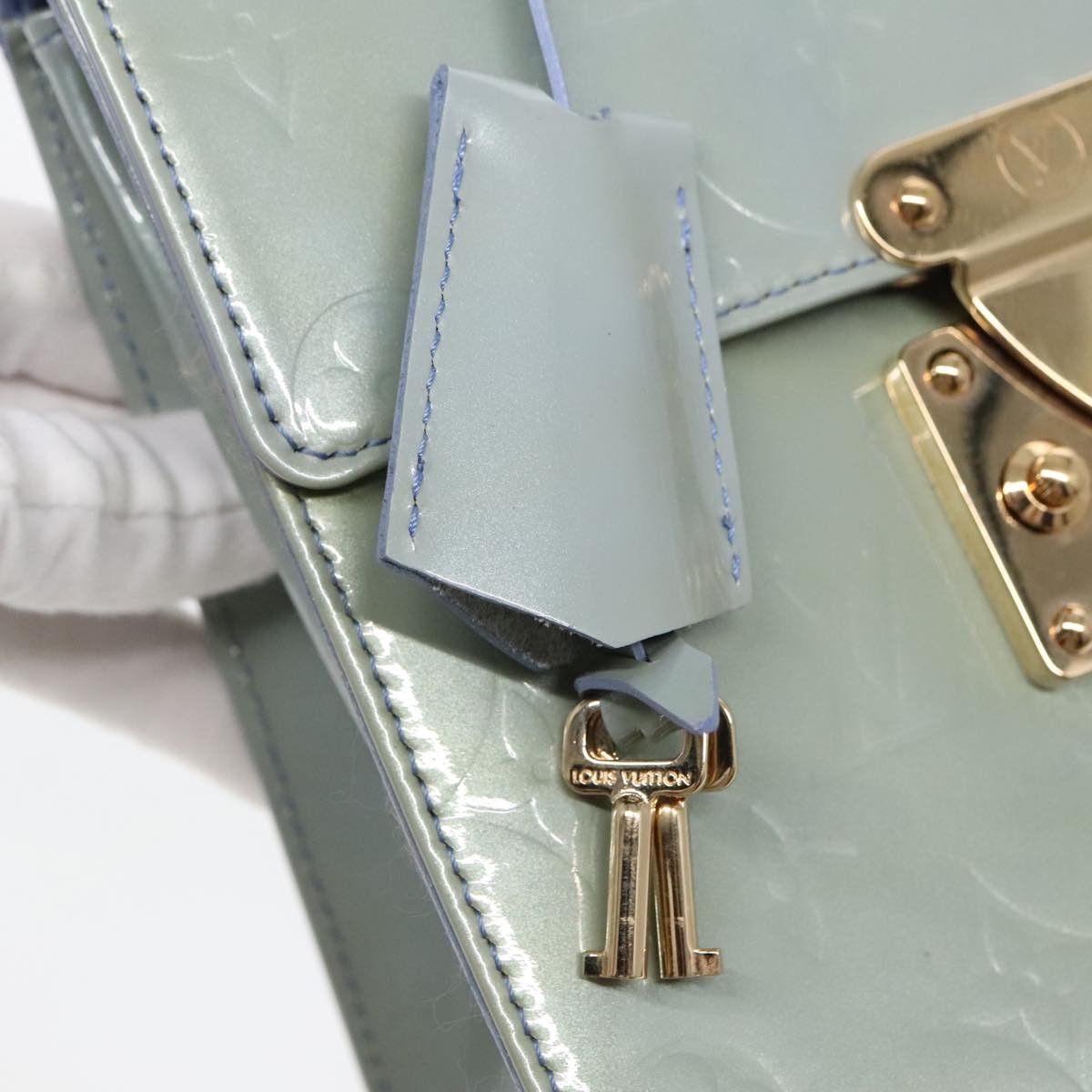 Louis Vuitton Spring Street Grey Patent Leather Handbag (Pre-Owned) Size ONE SIZE - 19 Thumbnail
