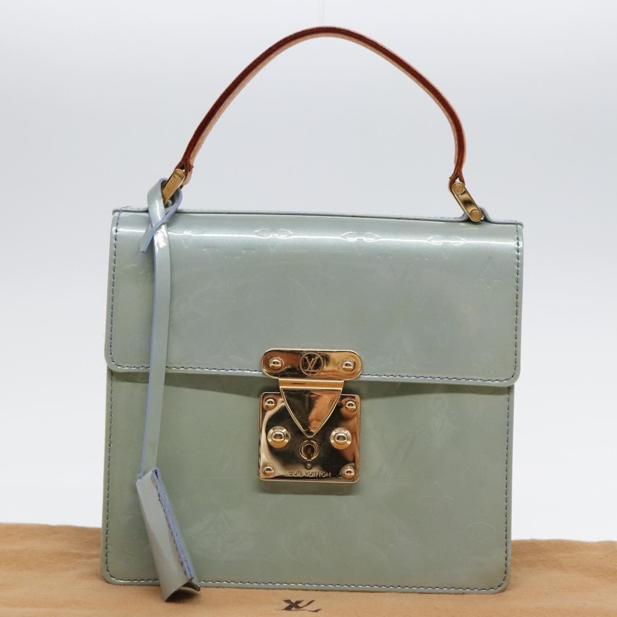 Louis Vuitton Spring Street Grey Patent Leather Handbag (Pre-Owned) Size ONE SIZE - 11 Thumbnail