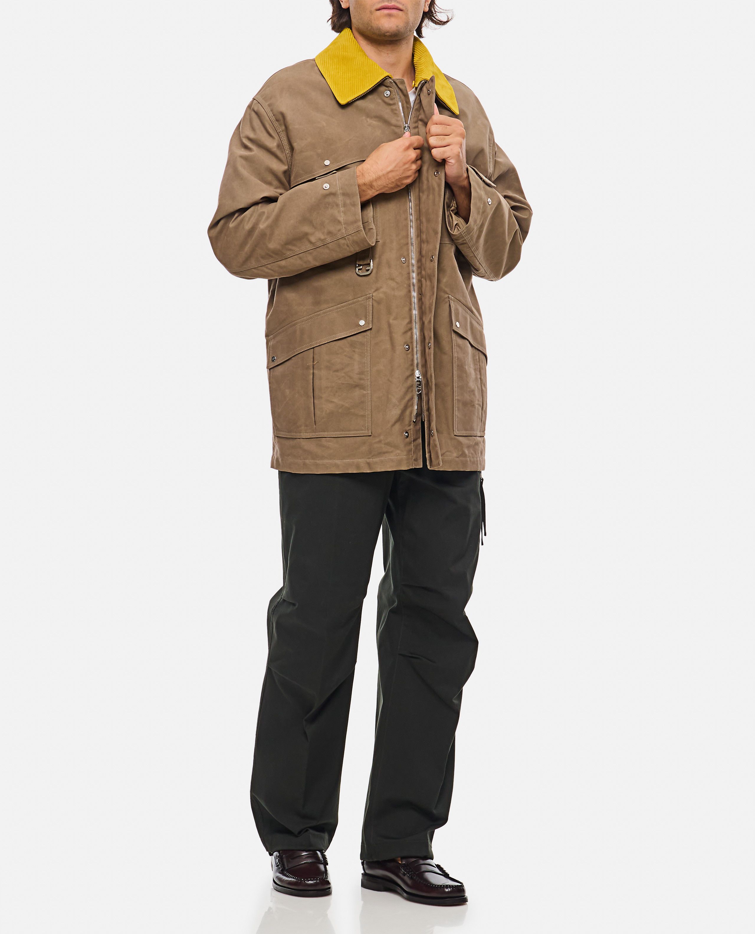 Fendi BLOUSON OILED REPS COTTON Size US L / EU 52-54 / 3 - 2 Thumbnail