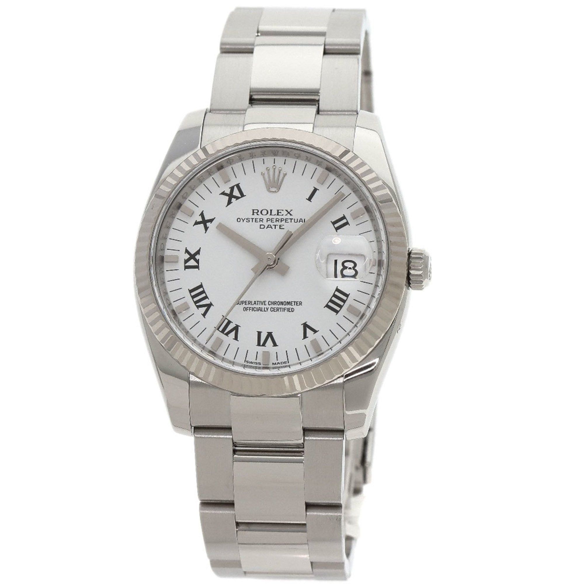 Rolex Rolex 115234 Oyster Perpetual Date Watch Stainless Steel SS K18WG Men's ROLEX Size ONE SIZE - 11 Thumbnail