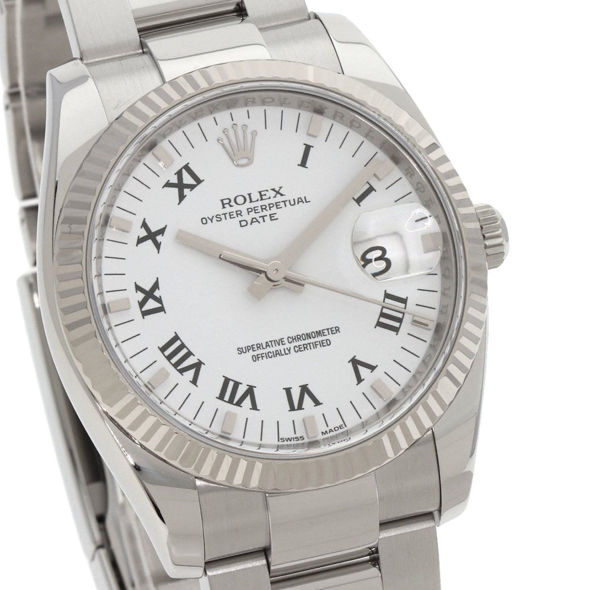 Rolex Rolex 115234 Oyster Perpetual Date Watch Stainless Steel SS K18WG Men's ROLEX Size ONE SIZE - 4 Thumbnail