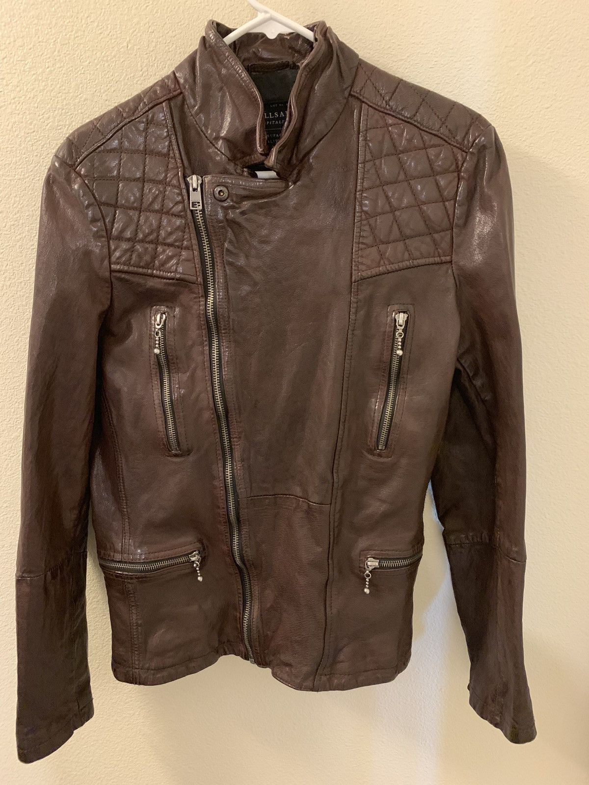 Allsaints Allsaints Conroy Leather Jacket Oxblood Grailed