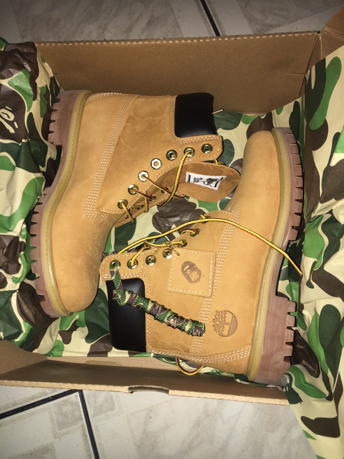 Bape x timberland x on sale undefeated