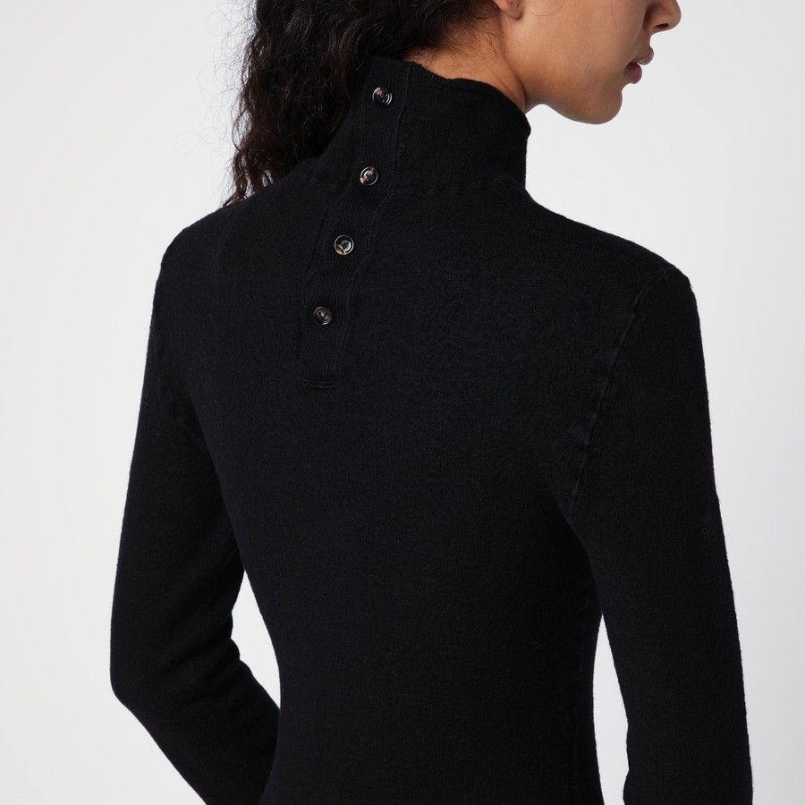 Bottega Veneta Black wool turtleneck dress Size S / US 4 / IT 40 - 2 Thumbnail
