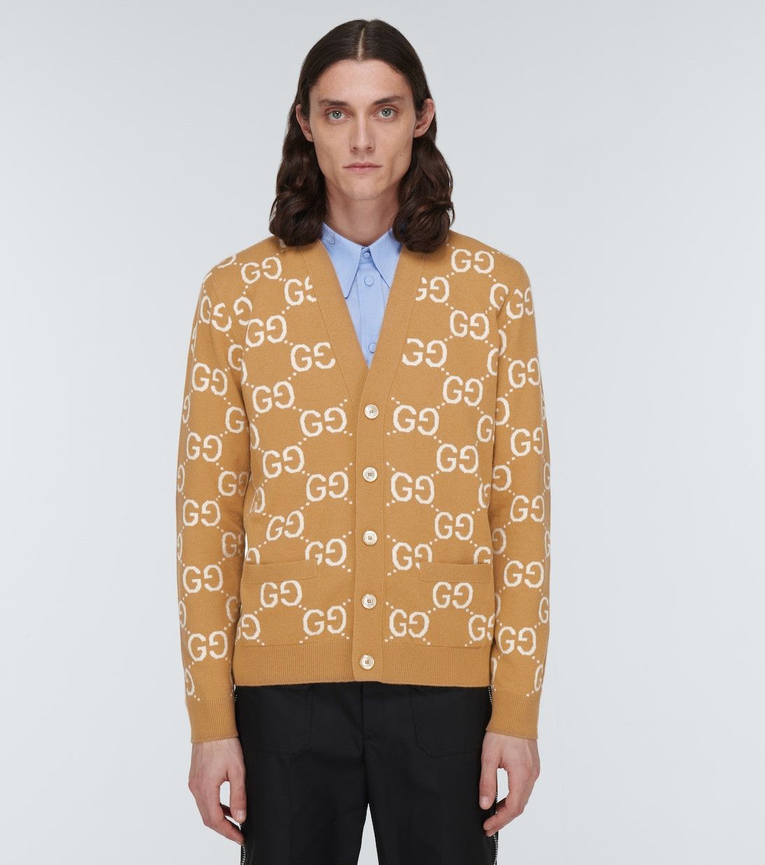 Gucci GG jacquard wool cardigan Size US S / EU 44-46 / 1 - 5 Thumbnail