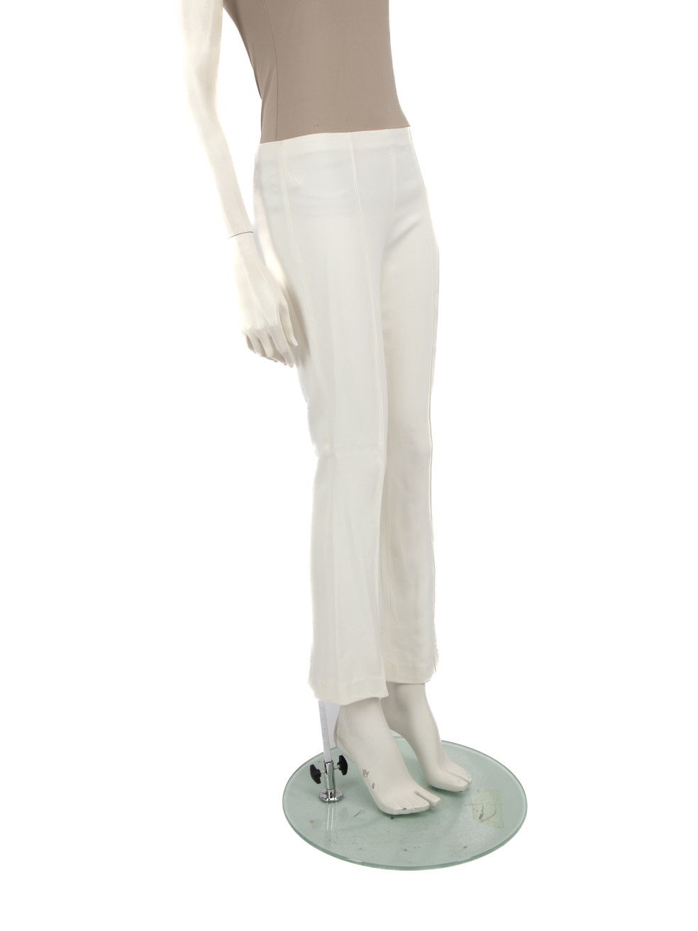 The Row White Flared Mid Rise Trousers Size 27" / US 4 / IT 40 - 2 Thumbnail